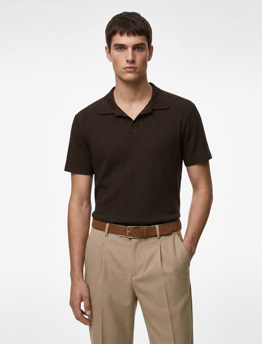 Koton Erkek Kısa Kollu Pamuklu Slim Fit Polo Yaka T-Shirt