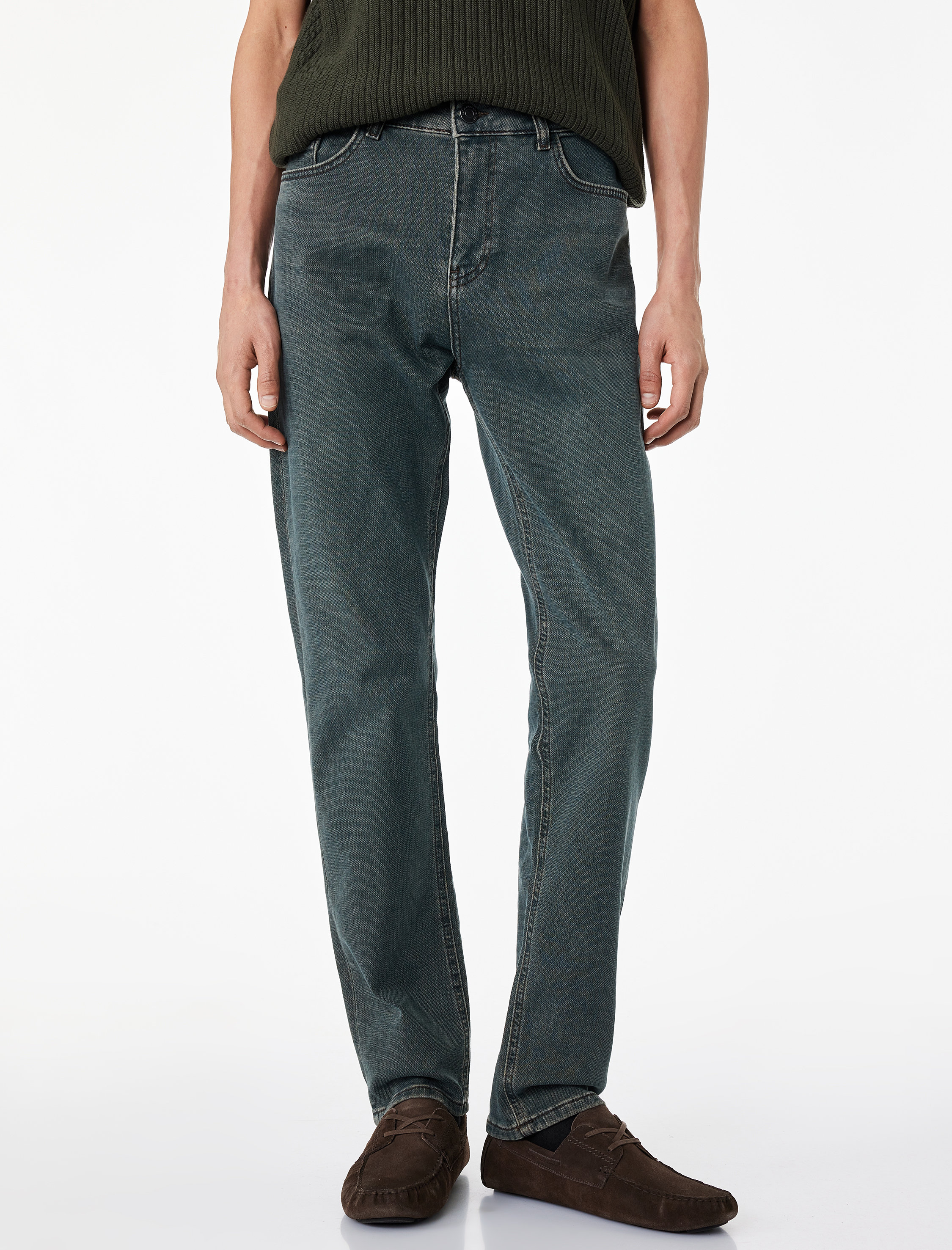  Normal Bel Pamuklu Slim Fit Jean Pantolon - Brad Jean