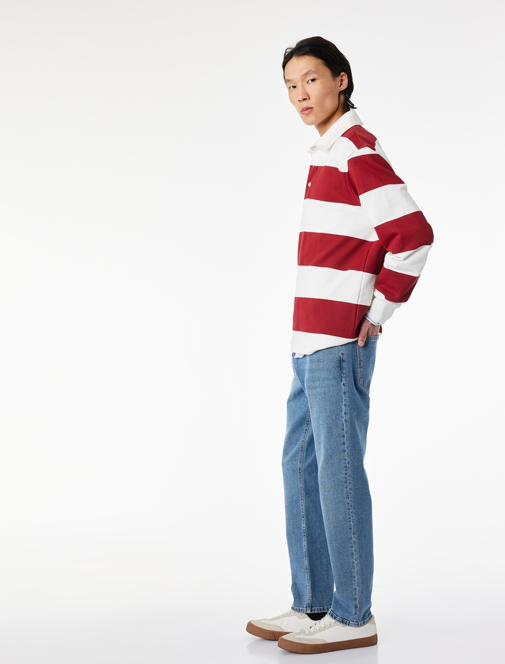  Pamuklu Normal Bel Tapered Fit Jean Pantolon - Joe Jean