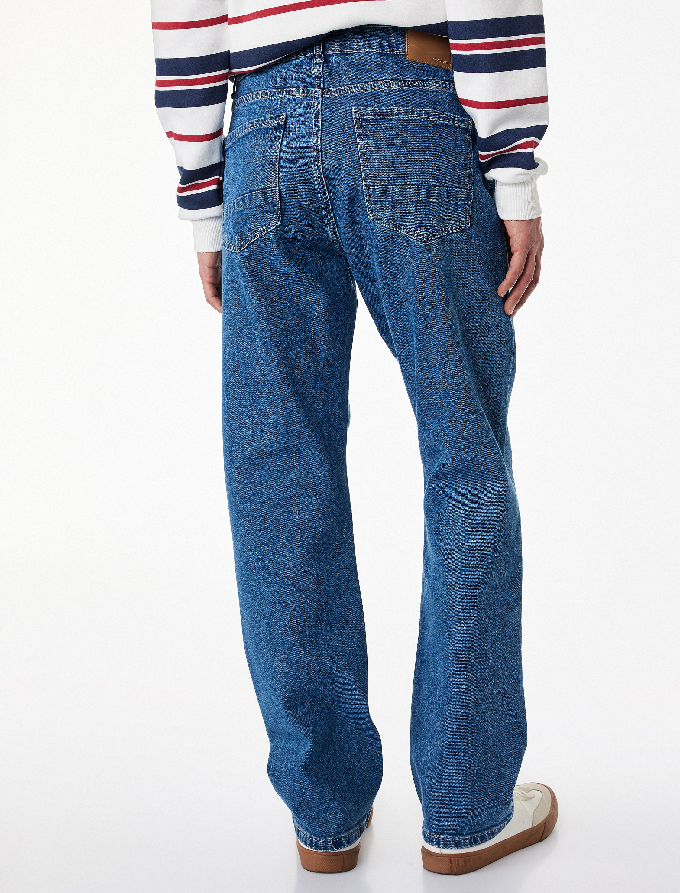   Standart Bel Normal Bel Düz Paça Denim Pantolon - Mark Straight Jeans