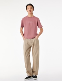 Normal Bel Pamuklu Vintage Straight Fit Jean Pantolon