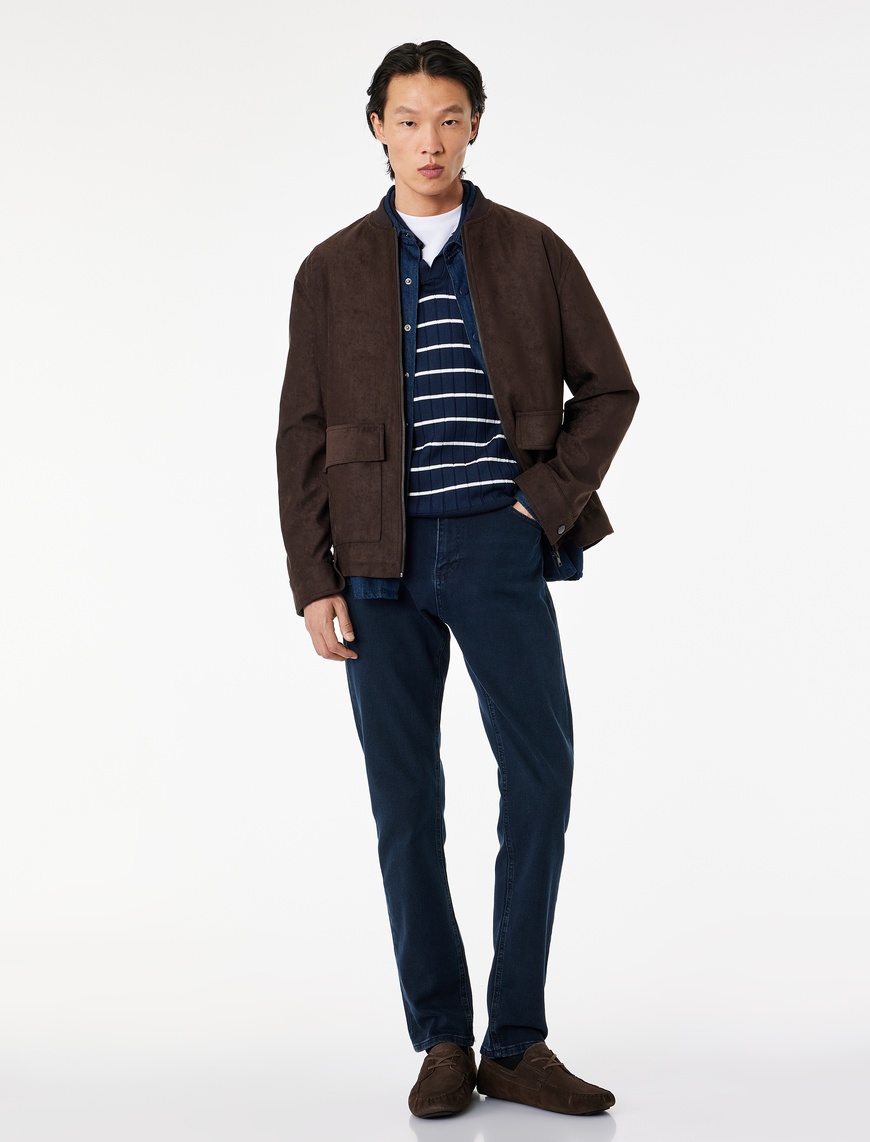 Koton Erkek Pamuklu Normal Bel Slim Fit Jean Pantolon – Brad Jean