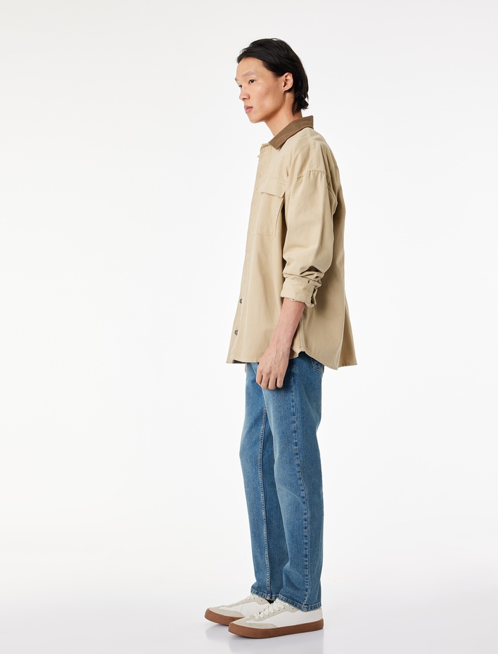  Regular Fit Normal Bel Cepli Tapered Jean Pantolon - Joe Jean