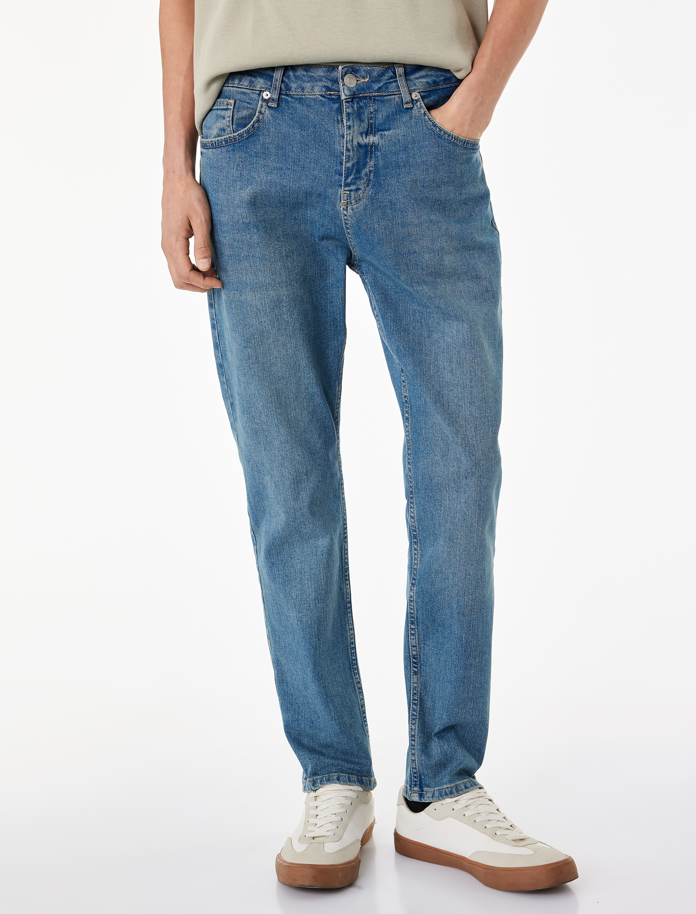   Regular Fit Normal Bel Cepli Tapered Jean Pantolon - Joe Jean