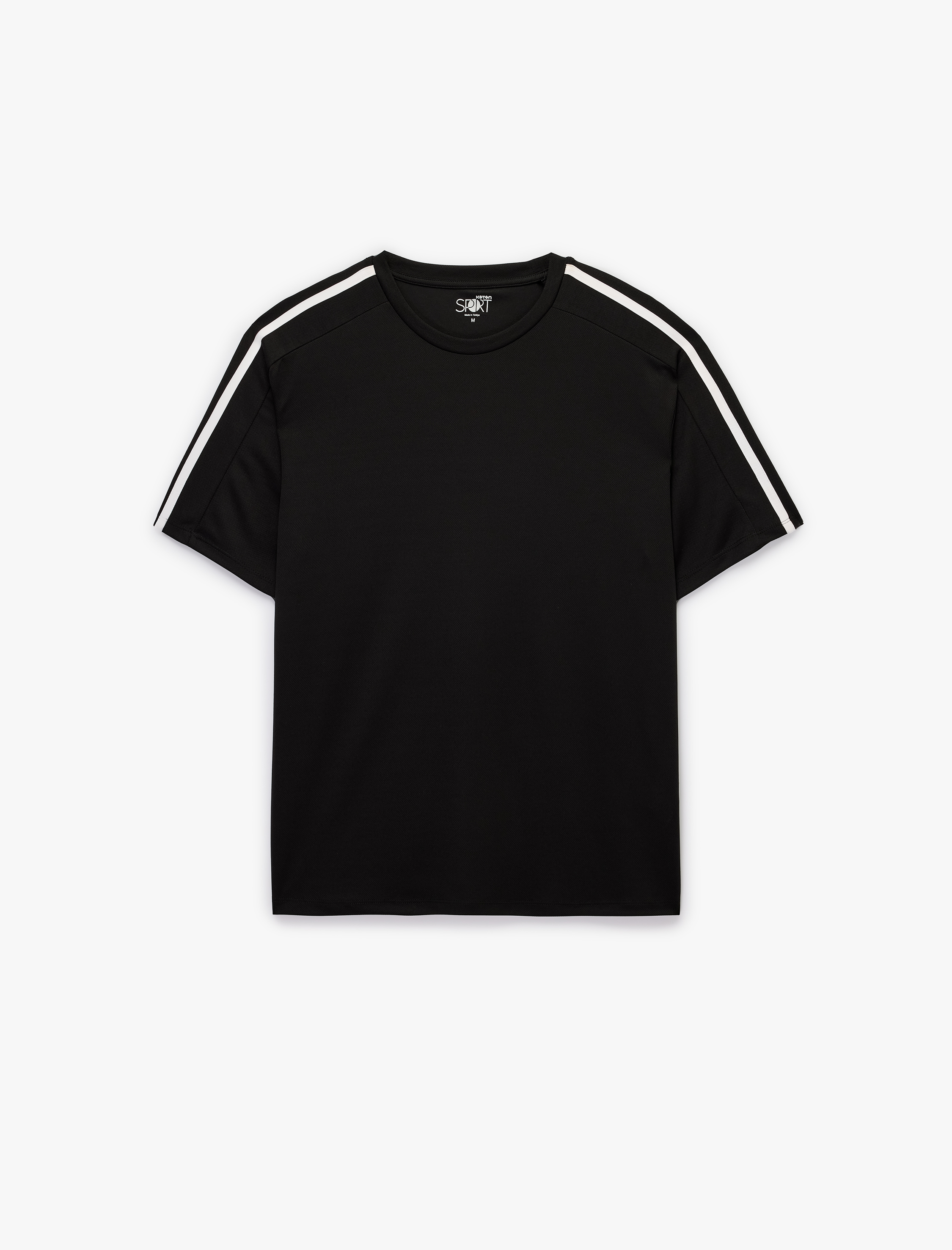   Rahat Kalıp Kısa Kollu Biyeli Bisiklet Yaka Spor Tişört