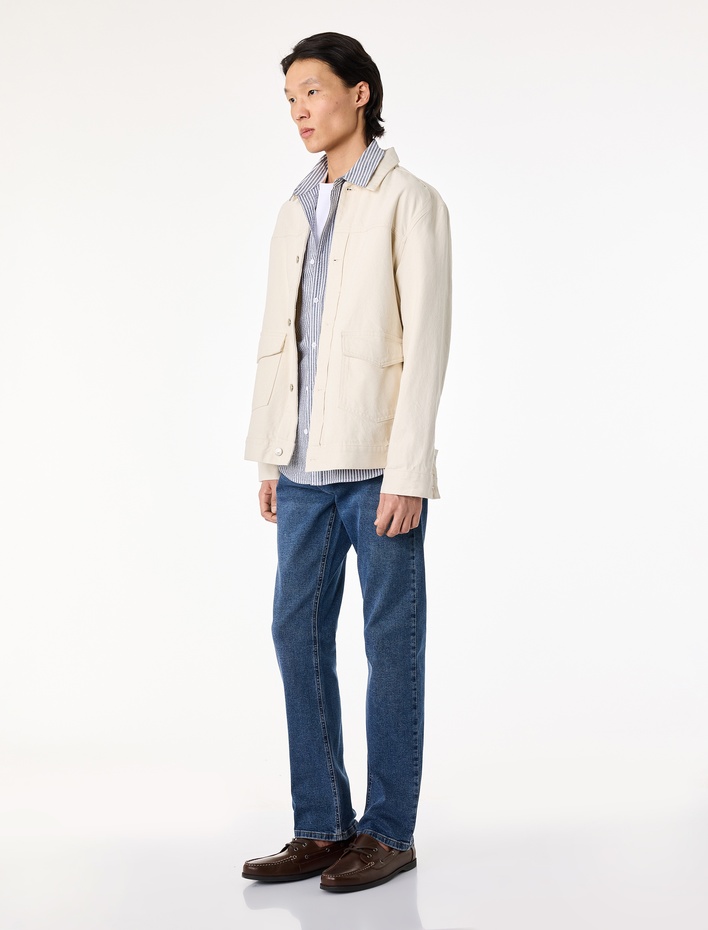  Normal Bel Pamuklu Cepli Straight Fit Jean Pantolon - Mark Jean