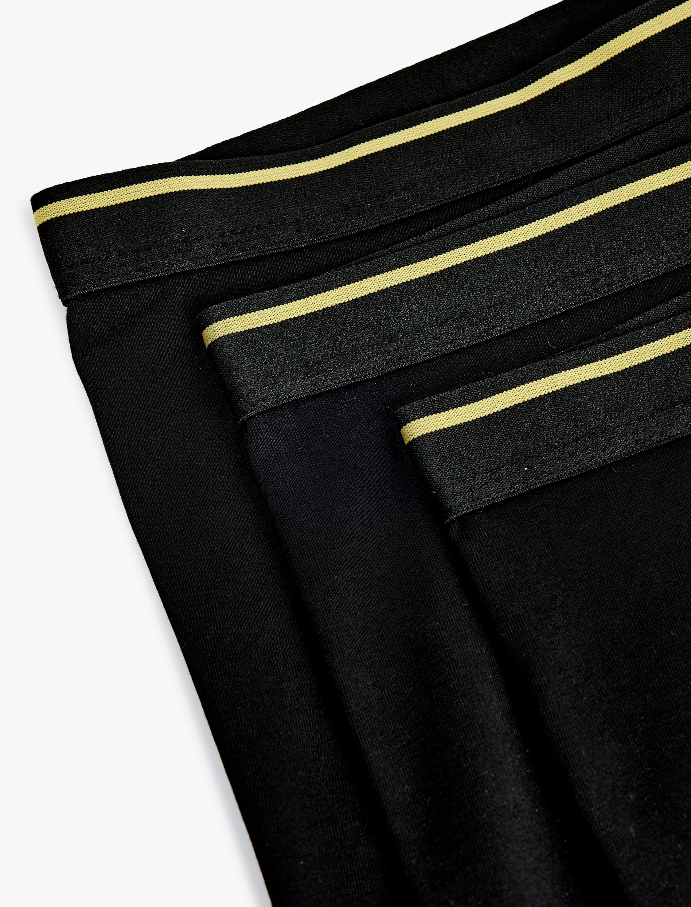   Regular Fit Şerit Detaylı Basic Pamuklu 3'lü Boxer Seti