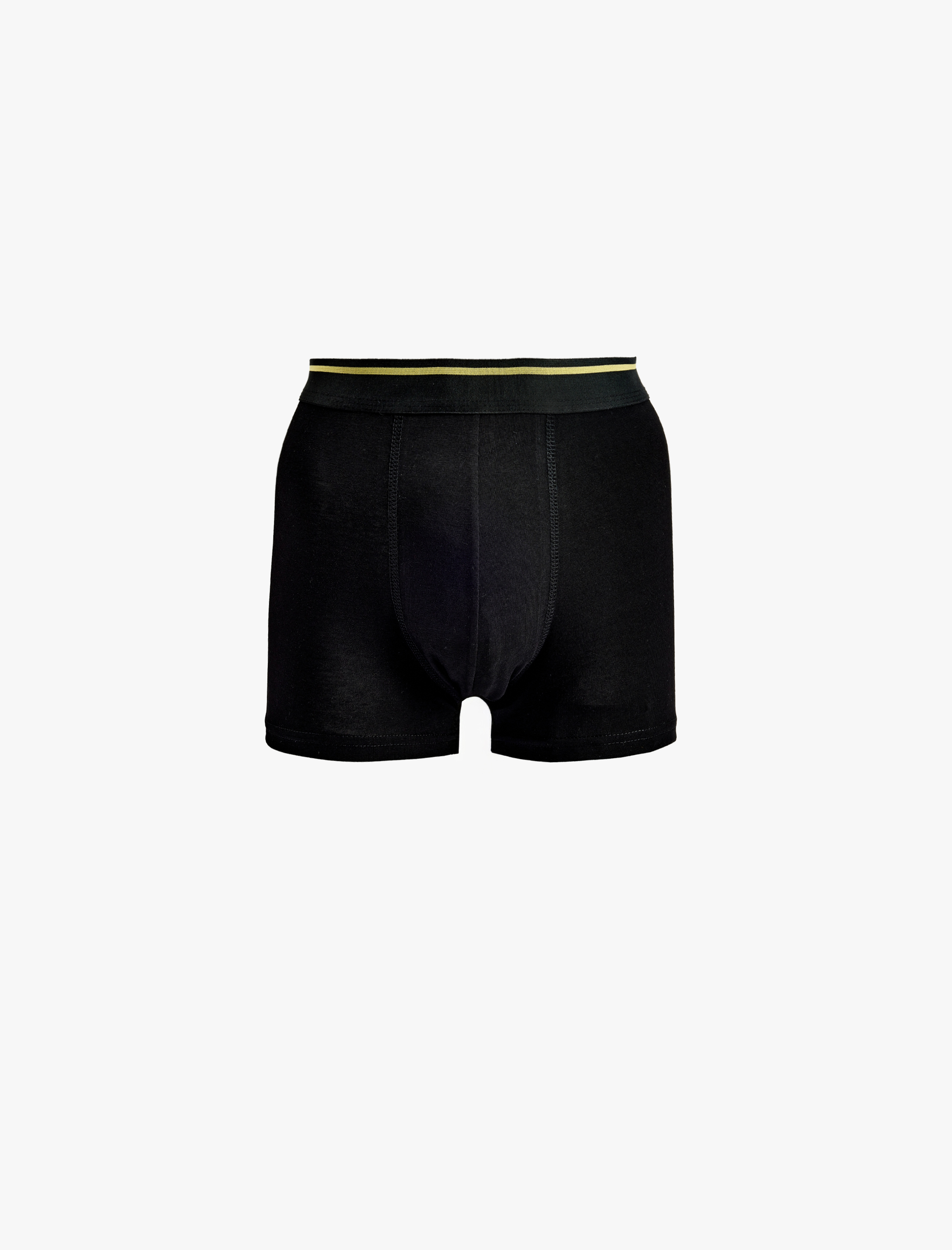   Regular Fit Şerit Detaylı Basic Pamuklu 3'lü Boxer Seti