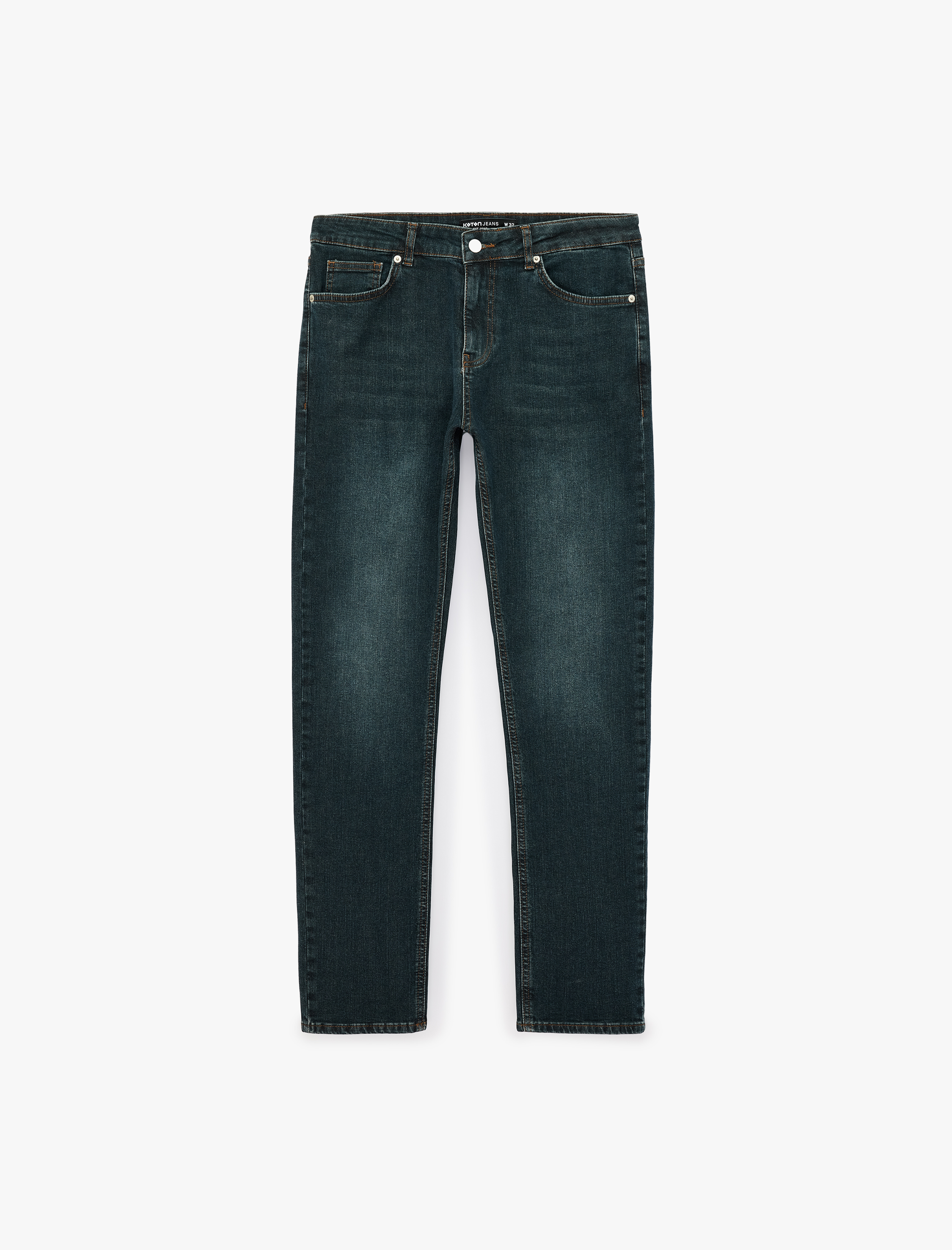   Normal Bel Pamuklu Slim Fit Jean Pantolon - Brad Jean