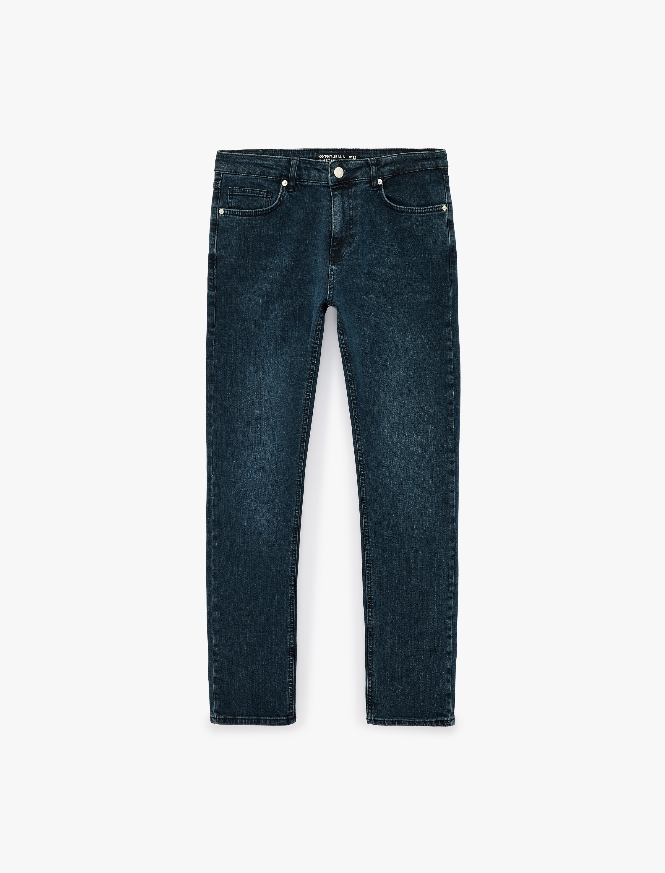   Pamuklu Normal Bel Cepli Slim Fit Jean Pantolon - Brad Jean