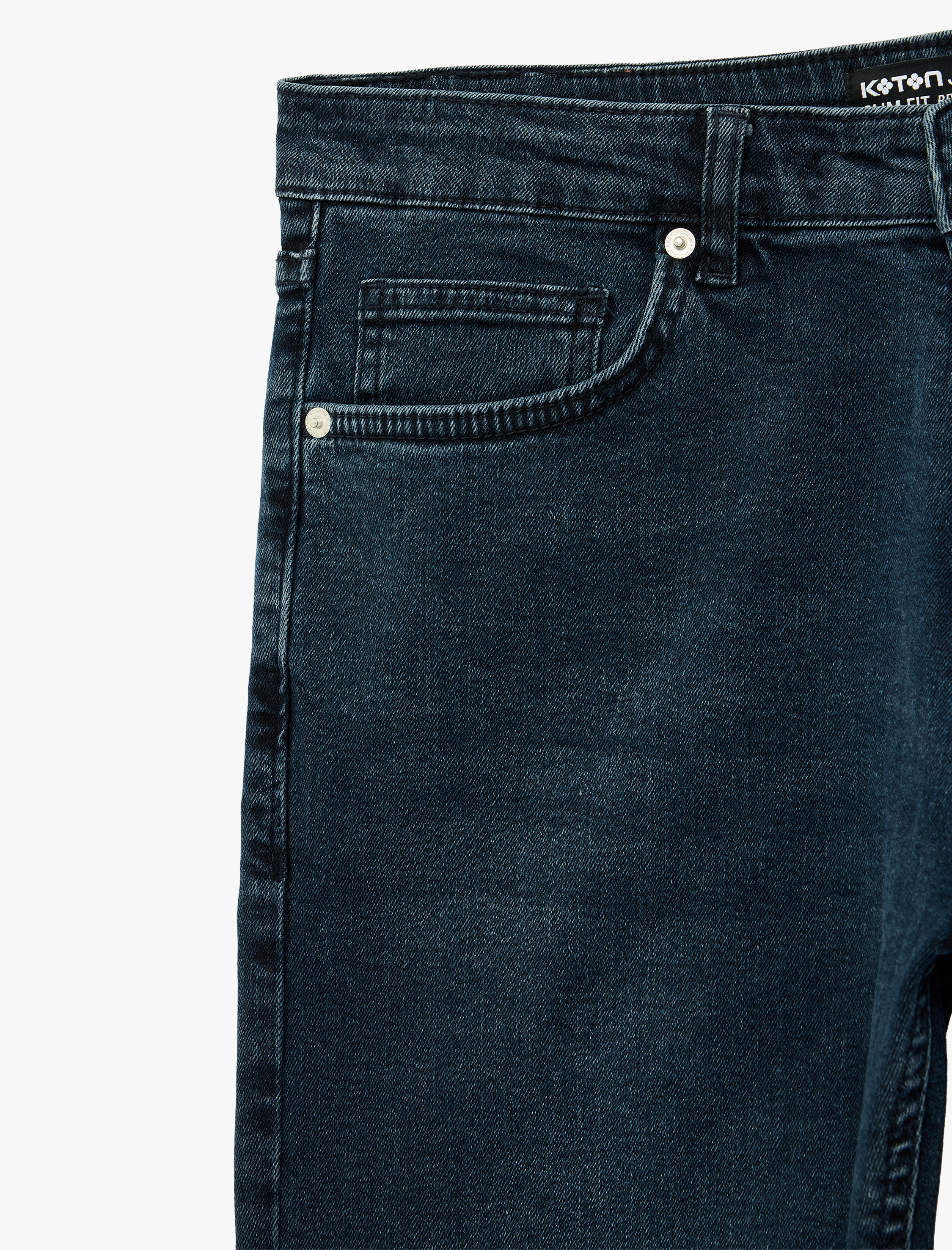   Pamuklu Normal Bel Cepli Slim Fit Jean Pantolon - Brad Jean