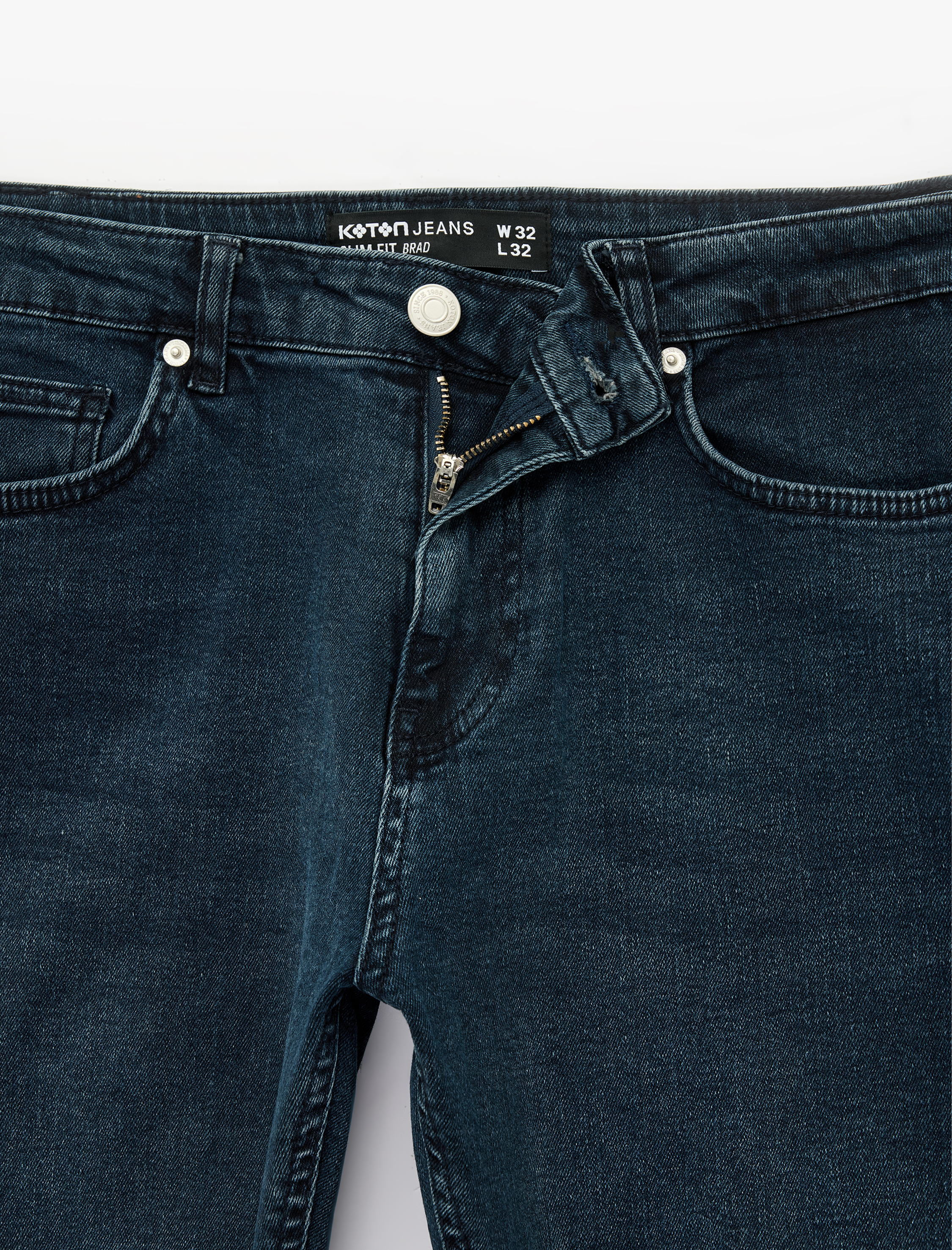   Pamuklu Normal Bel Cepli Slim Fit Jean Pantolon - Brad Jean