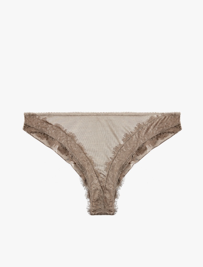  Dantel Detaylı Brazilian Külot