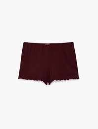 Rahat Kalıp Pointelle Kumaş Şort Pijama Altı