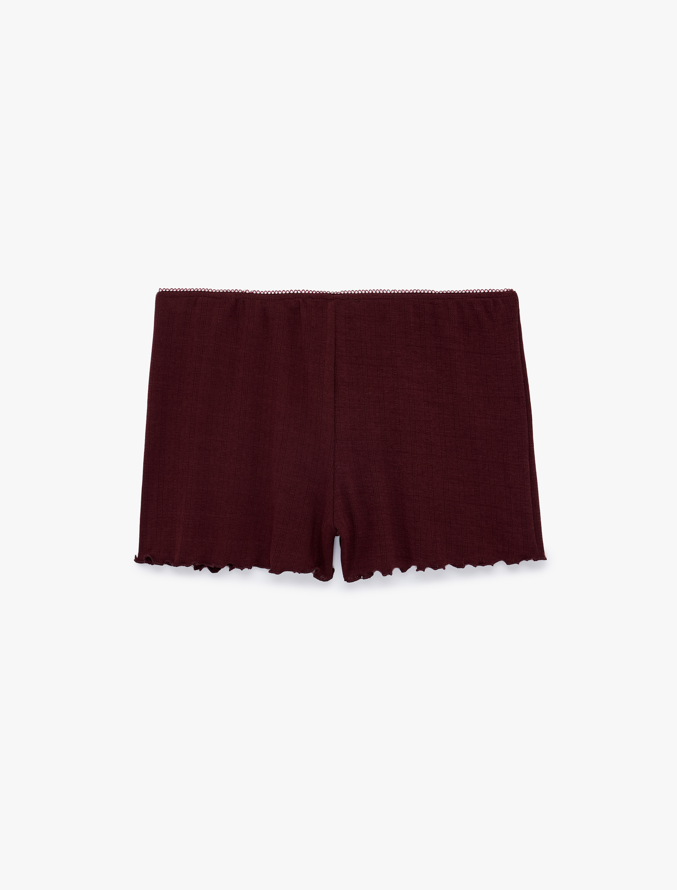   Rahat Kalıp Pointelle Kumaş Şort Pijama Altı