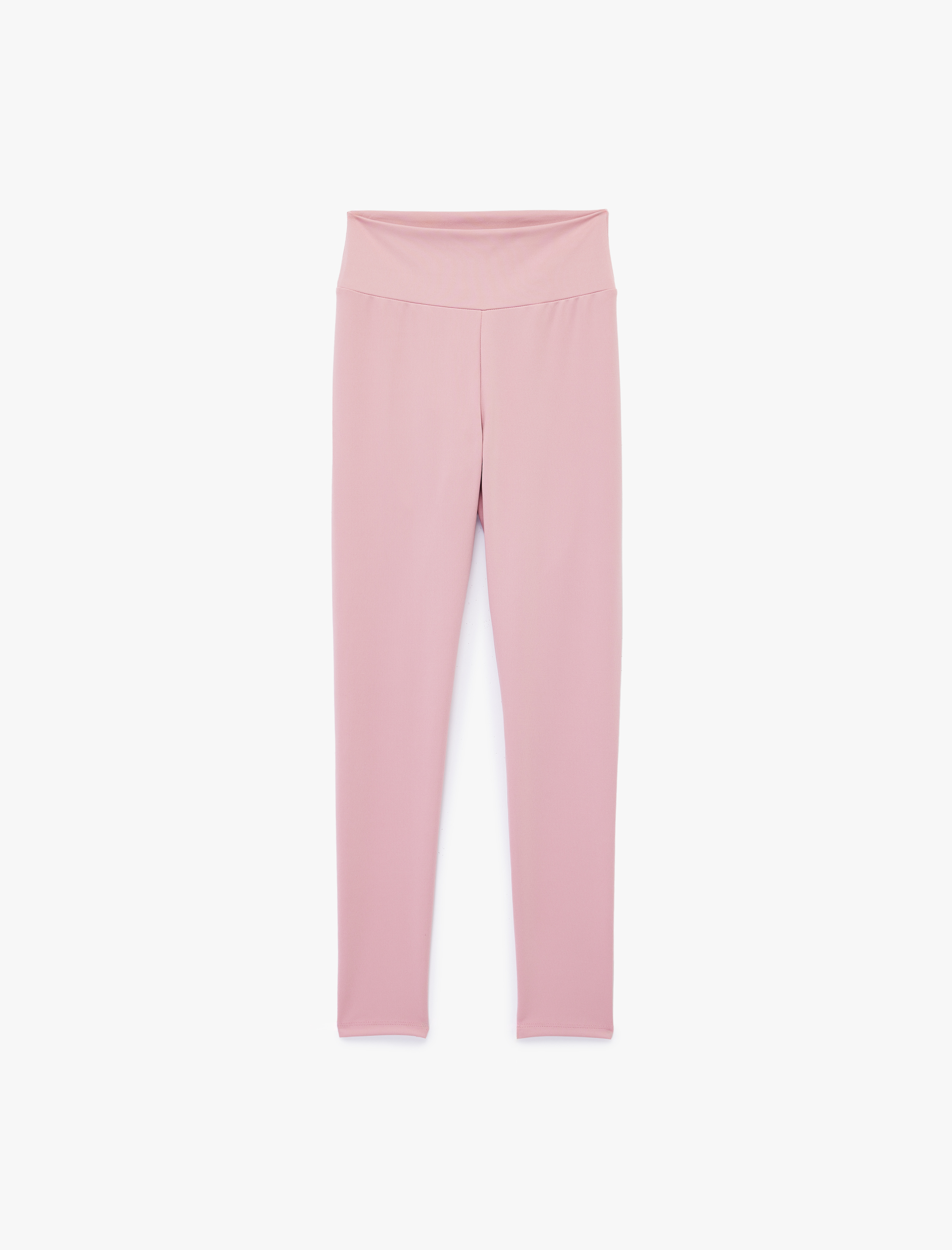   Yüksek Bel İnterlok Spor Tayt