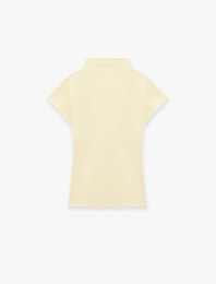 Pamuklu Slim Fit Kolsuz Dik Yaka Fitilli Tişört