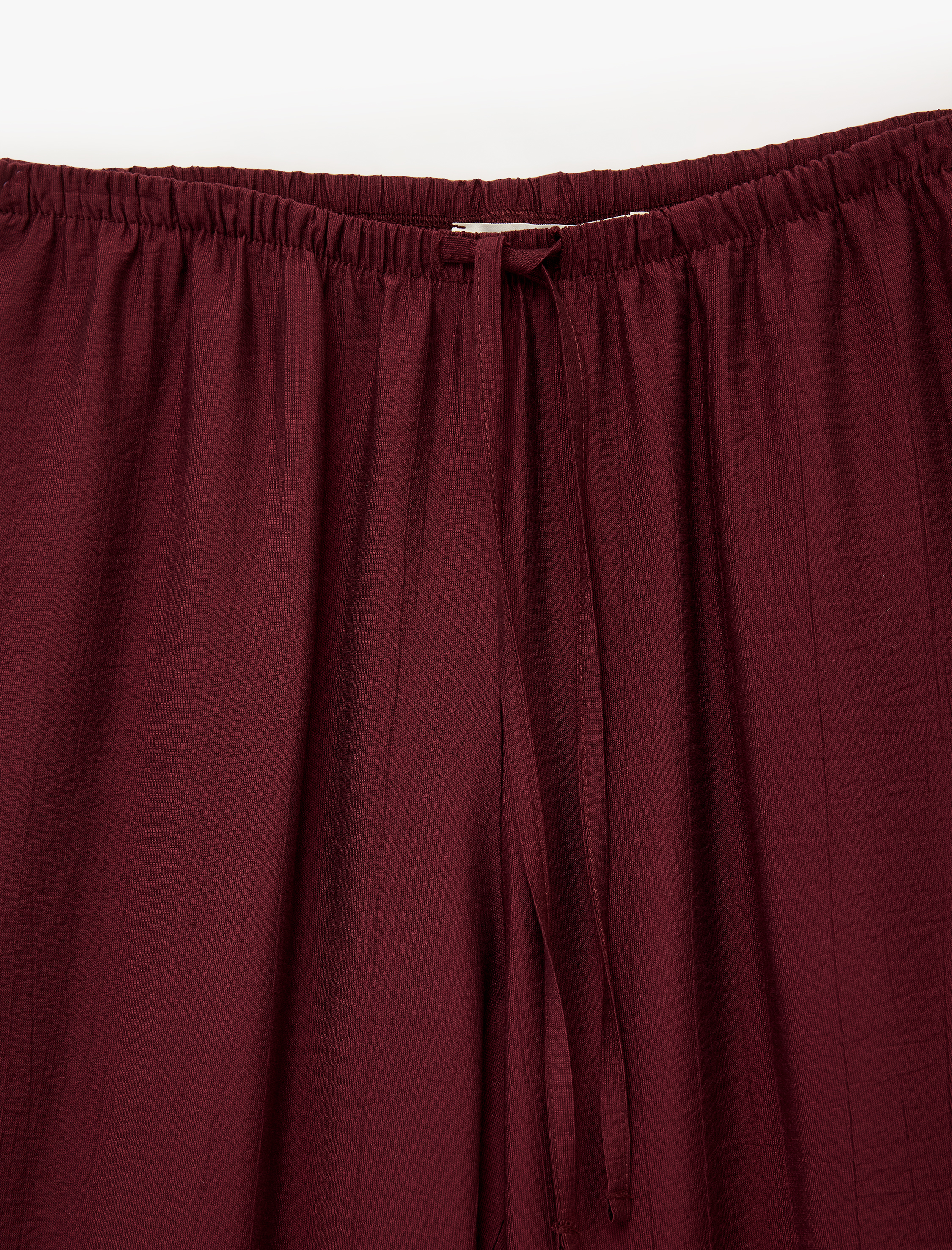   Beli Bağlamalı Geniş Paça Pantolon