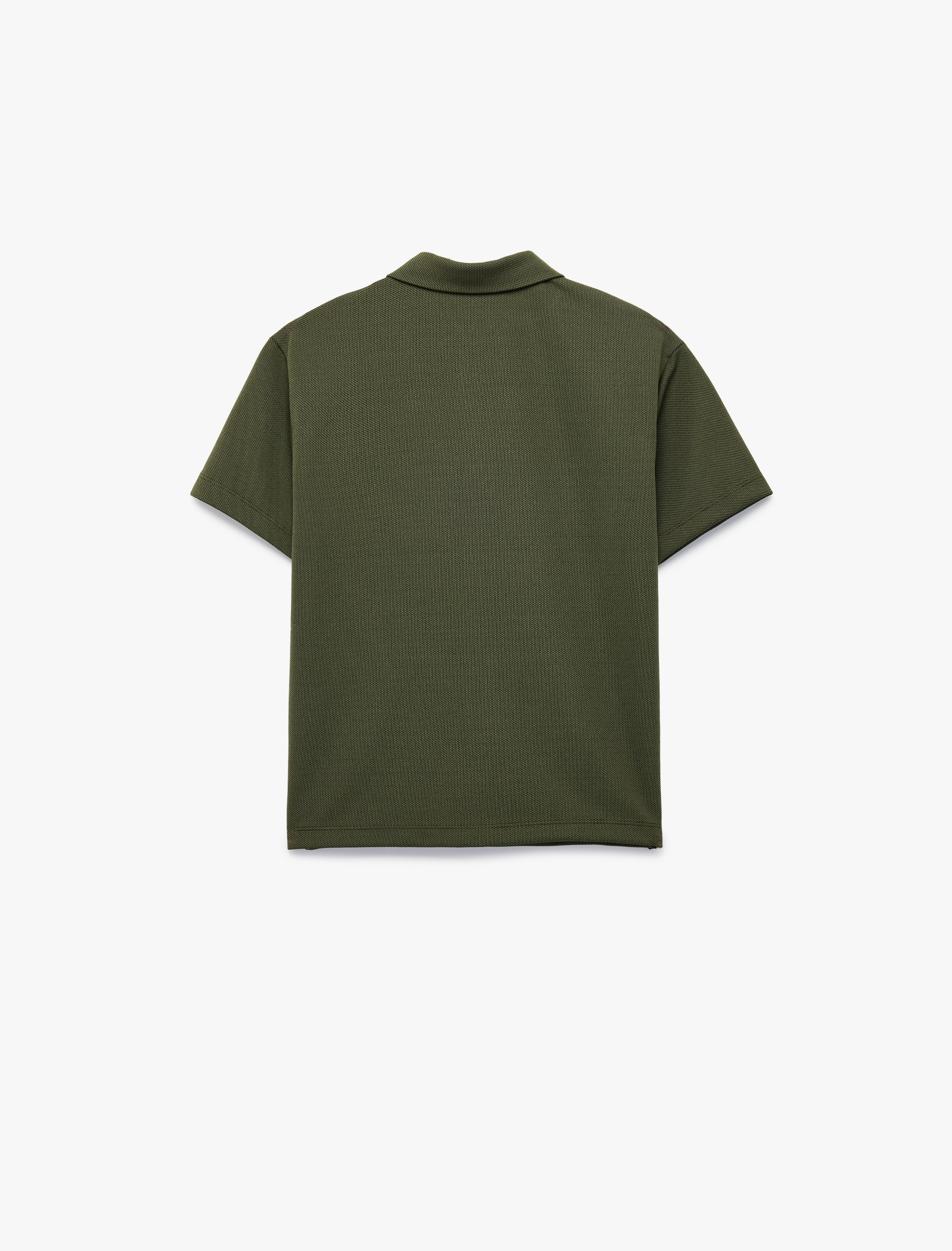  Erkek Çocuk Pike Kumaş Regular Fit Kısa Kollu Gömlek