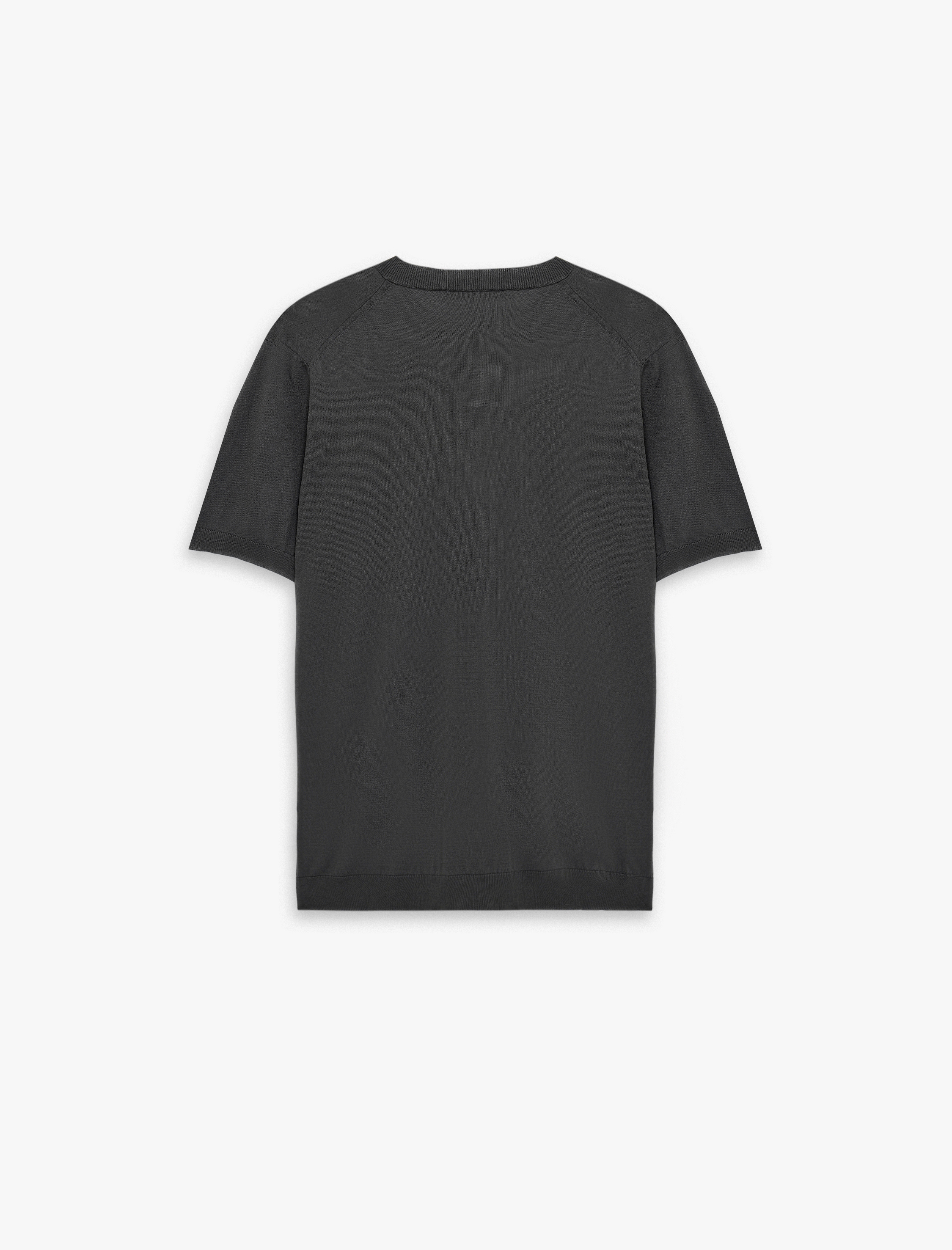   Regular Fit Bisiklet Yaka Viskon Karışımlı Kısa Kollu Basic Triko Tişört