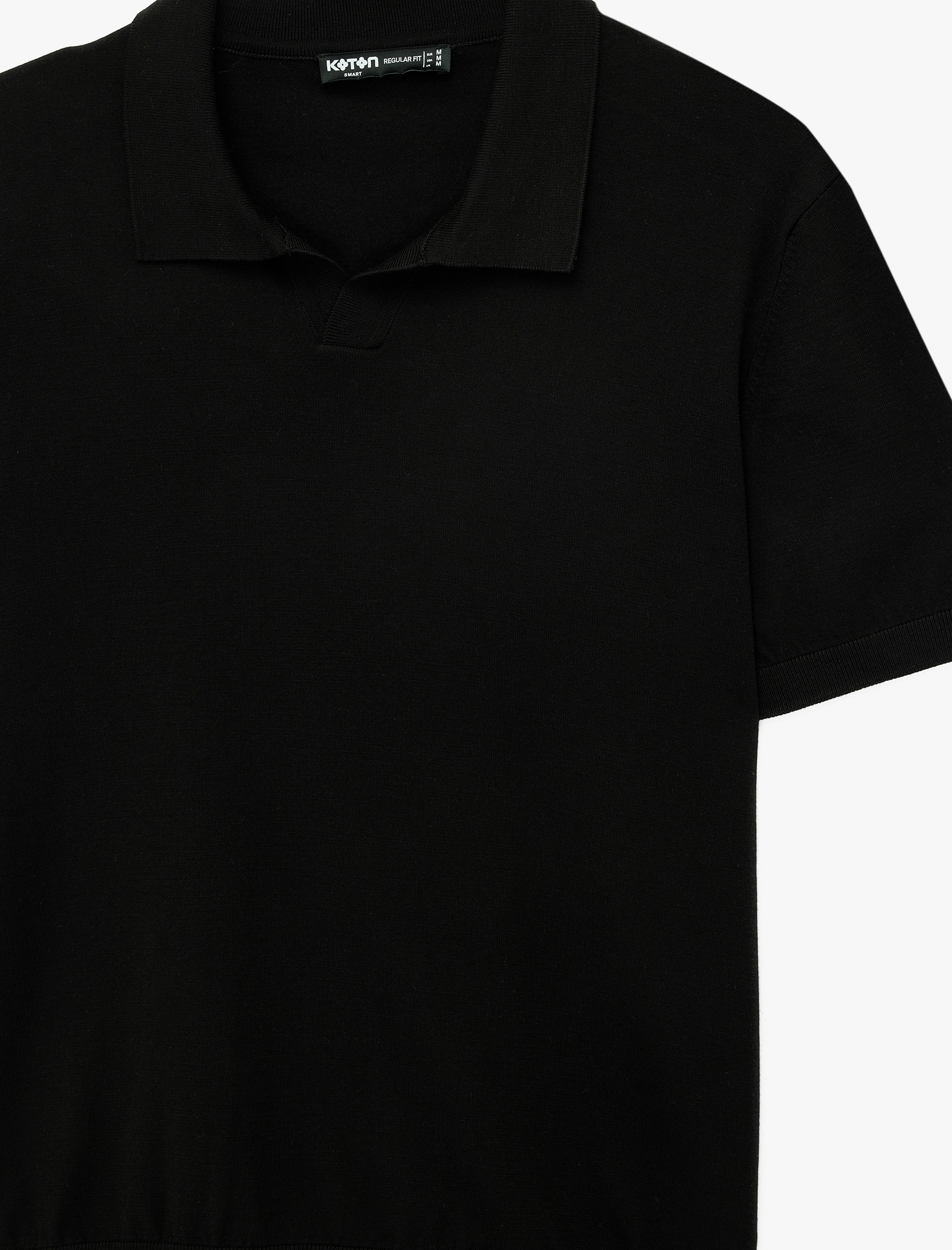   Regular Fit Viskon Kısa Kollu Polo Yaka Triko Tişört