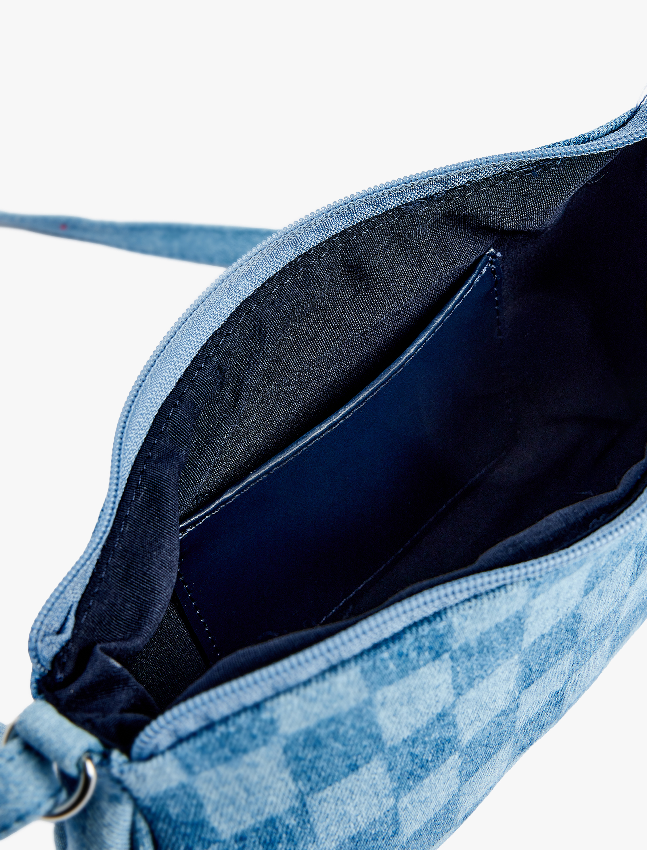  Kadın Kare Desenli Fermuarlı Askılı Çapraz Çanta