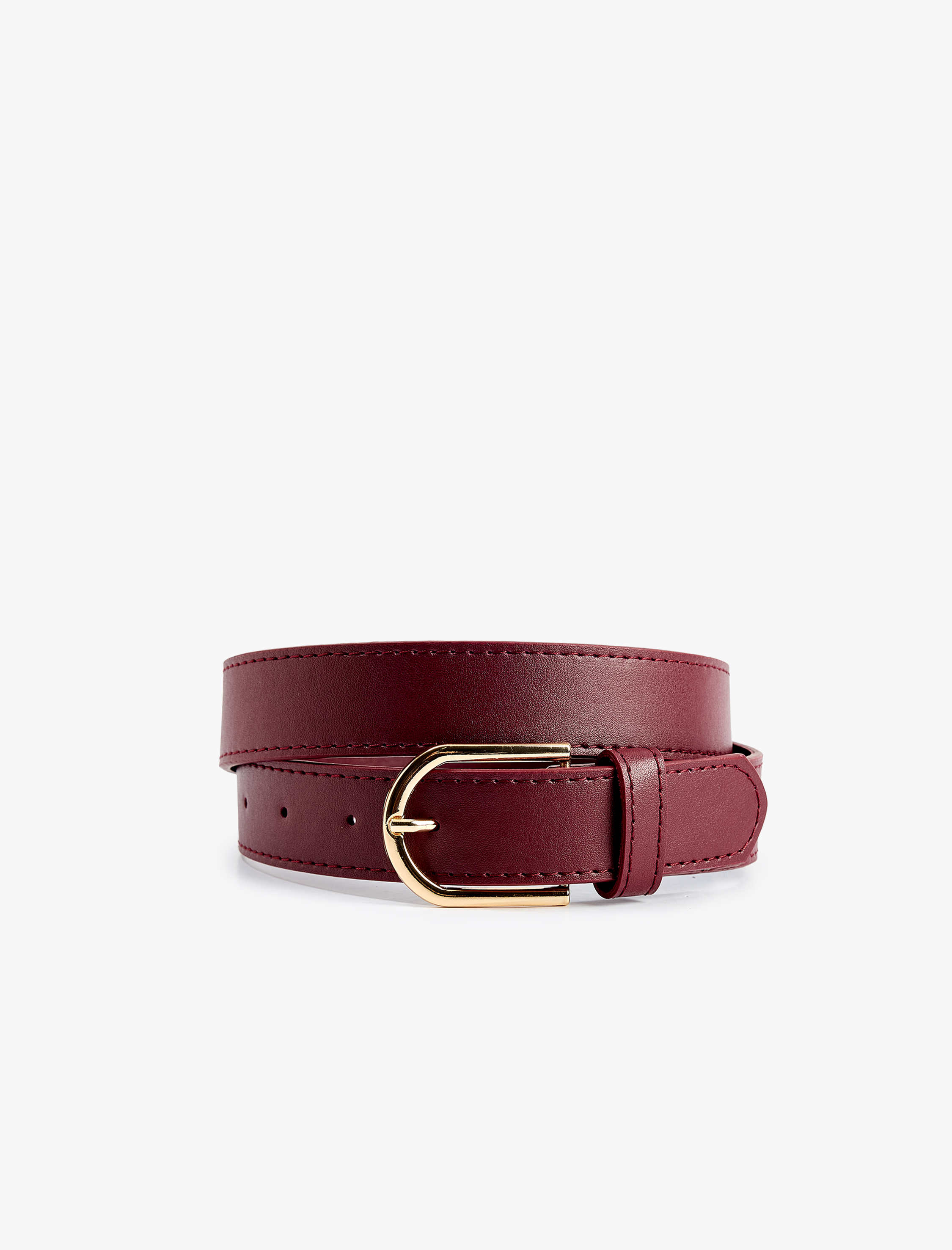  Kadın Metal Tokalı Suni Deri Kemer