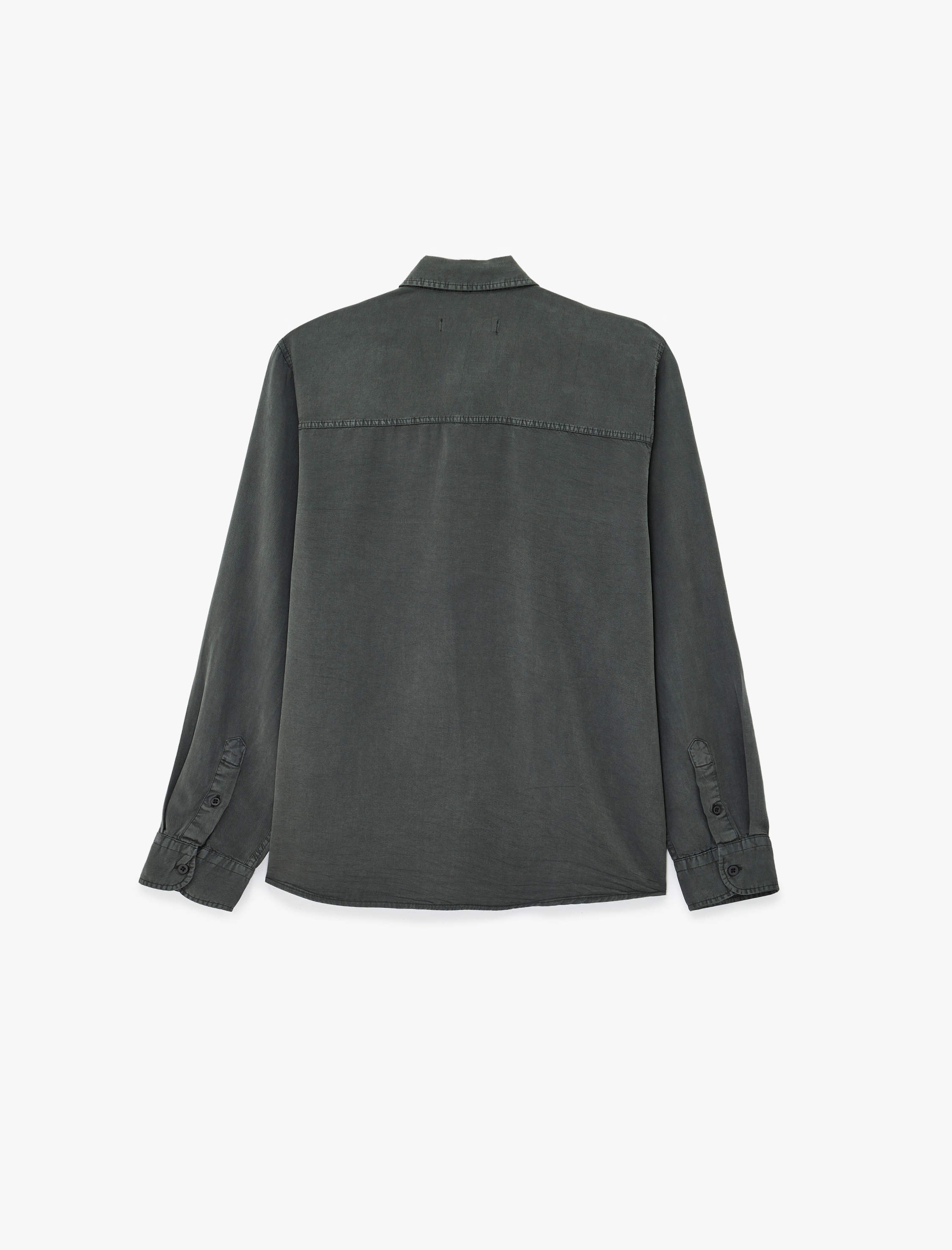   Regular Fit Düğmeli Uzun Kollu Klasik Yaka Gömlek