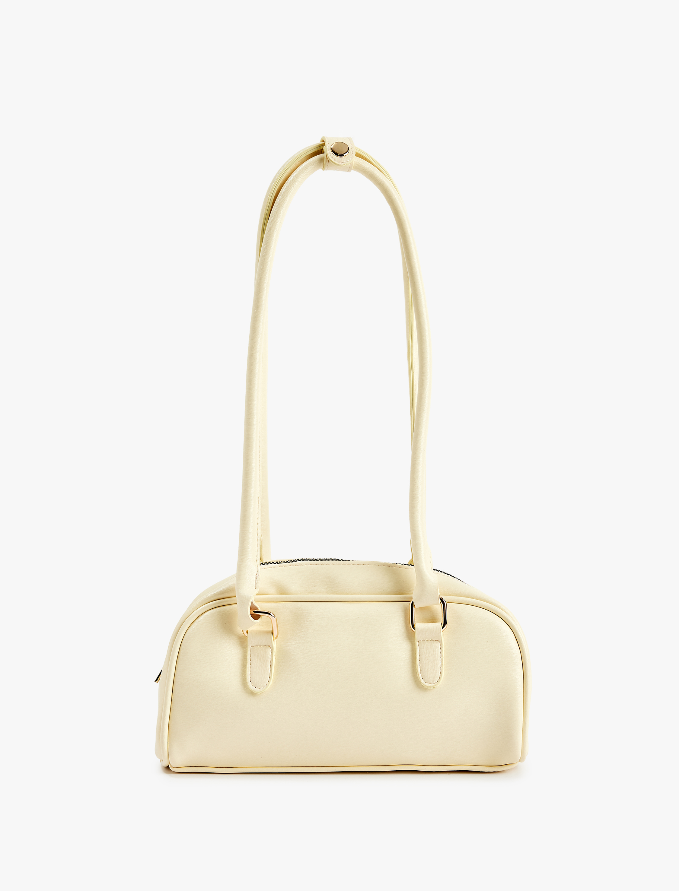  Kadın Uzun Saplı Fermuarlı Suni Deri Omuz Çantası