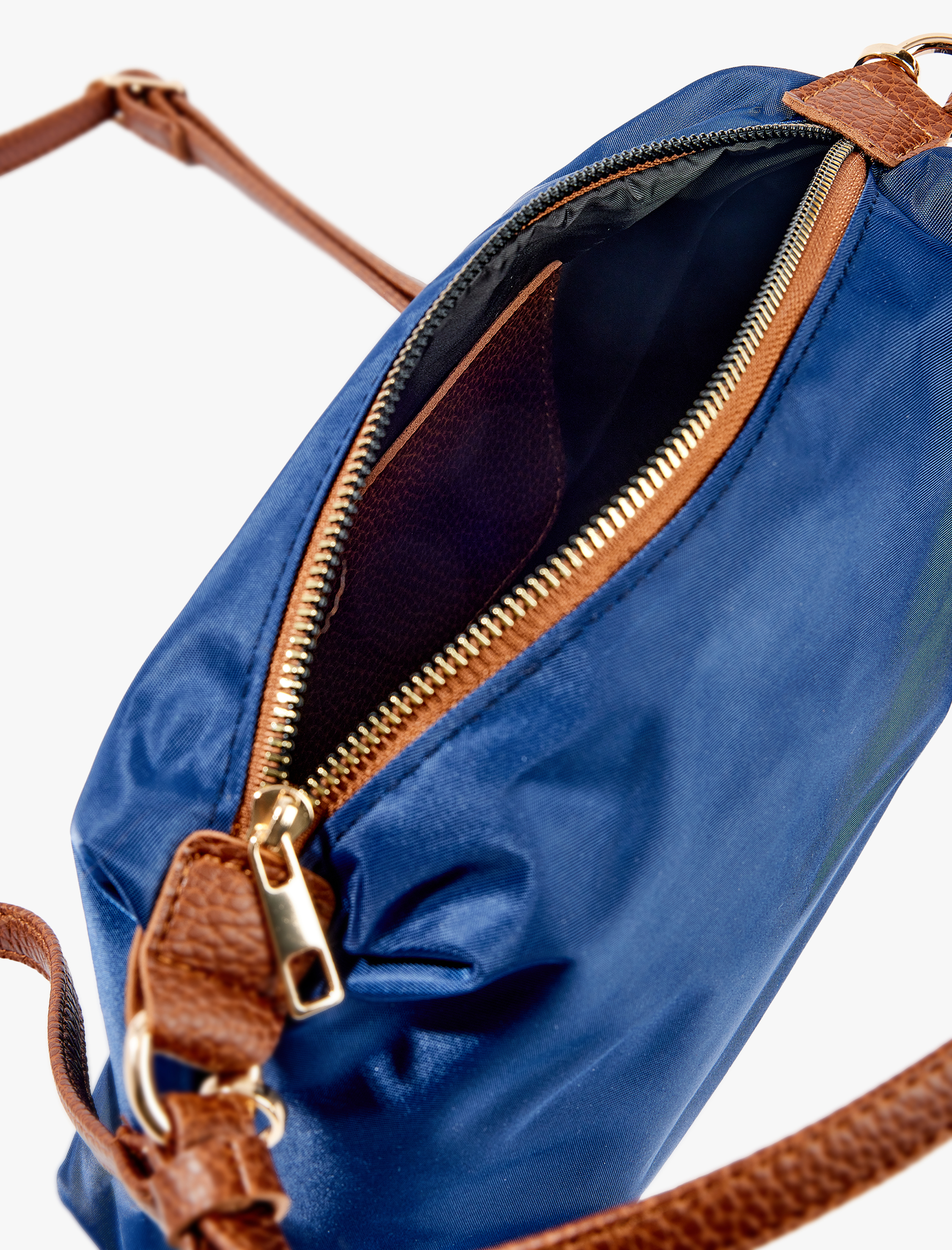  Kadın Renk Bloklu Fermuarlı Omuz Çantası