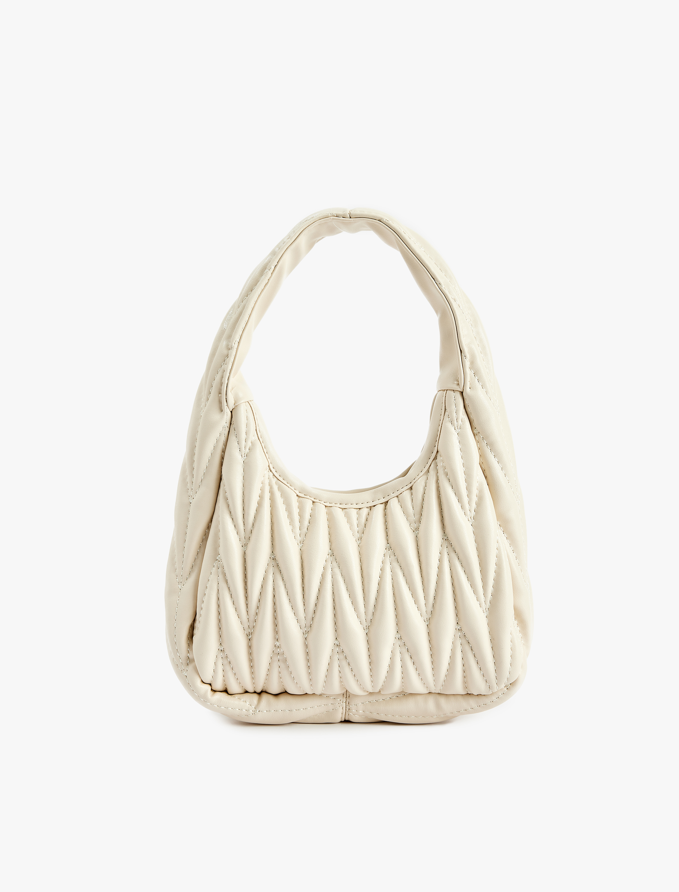  Kadın Dikiş Detaylı Suni Deri Fermuarlı El Çantası