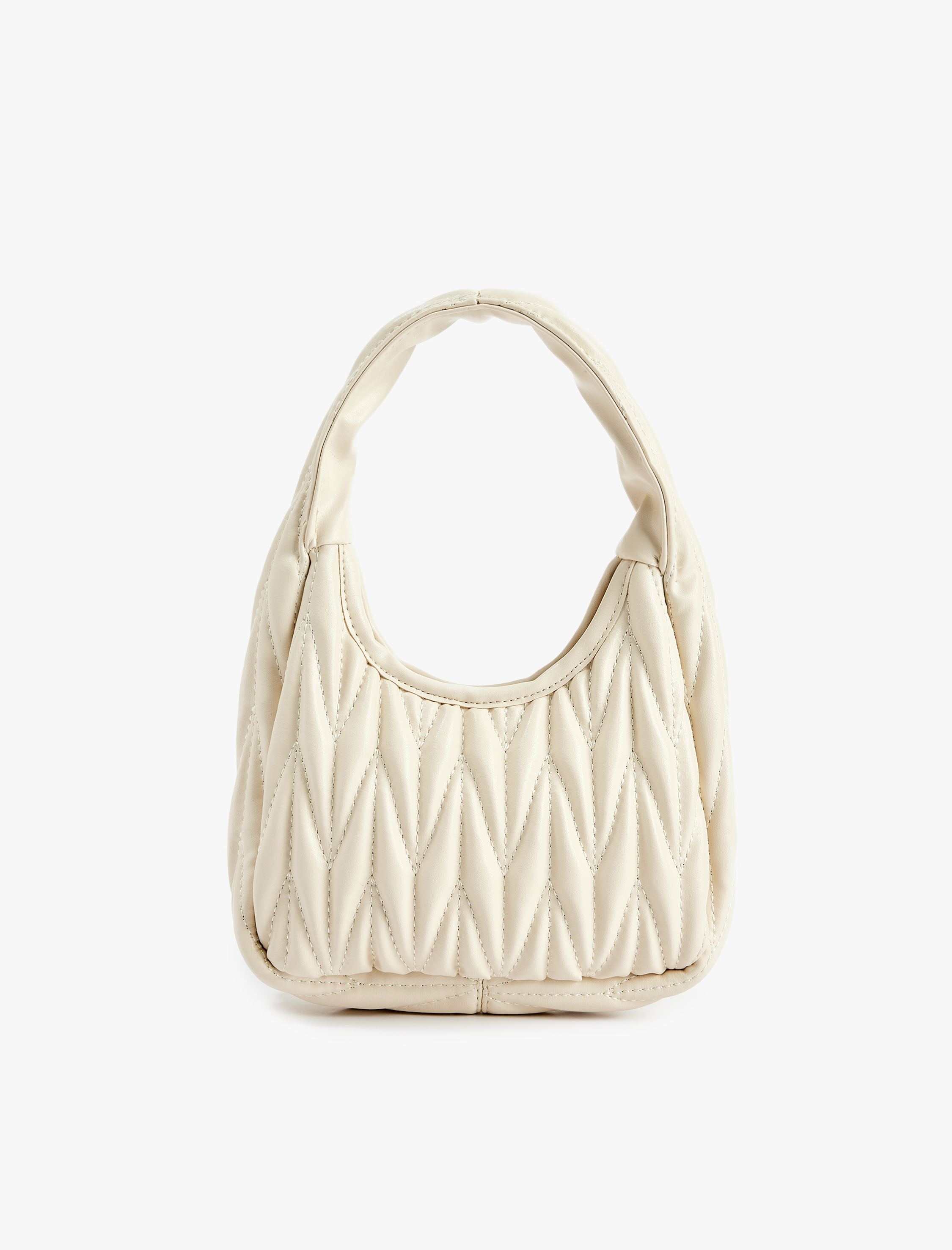  Kadın Dikiş Detaylı Suni Deri Fermuarlı El Çantası