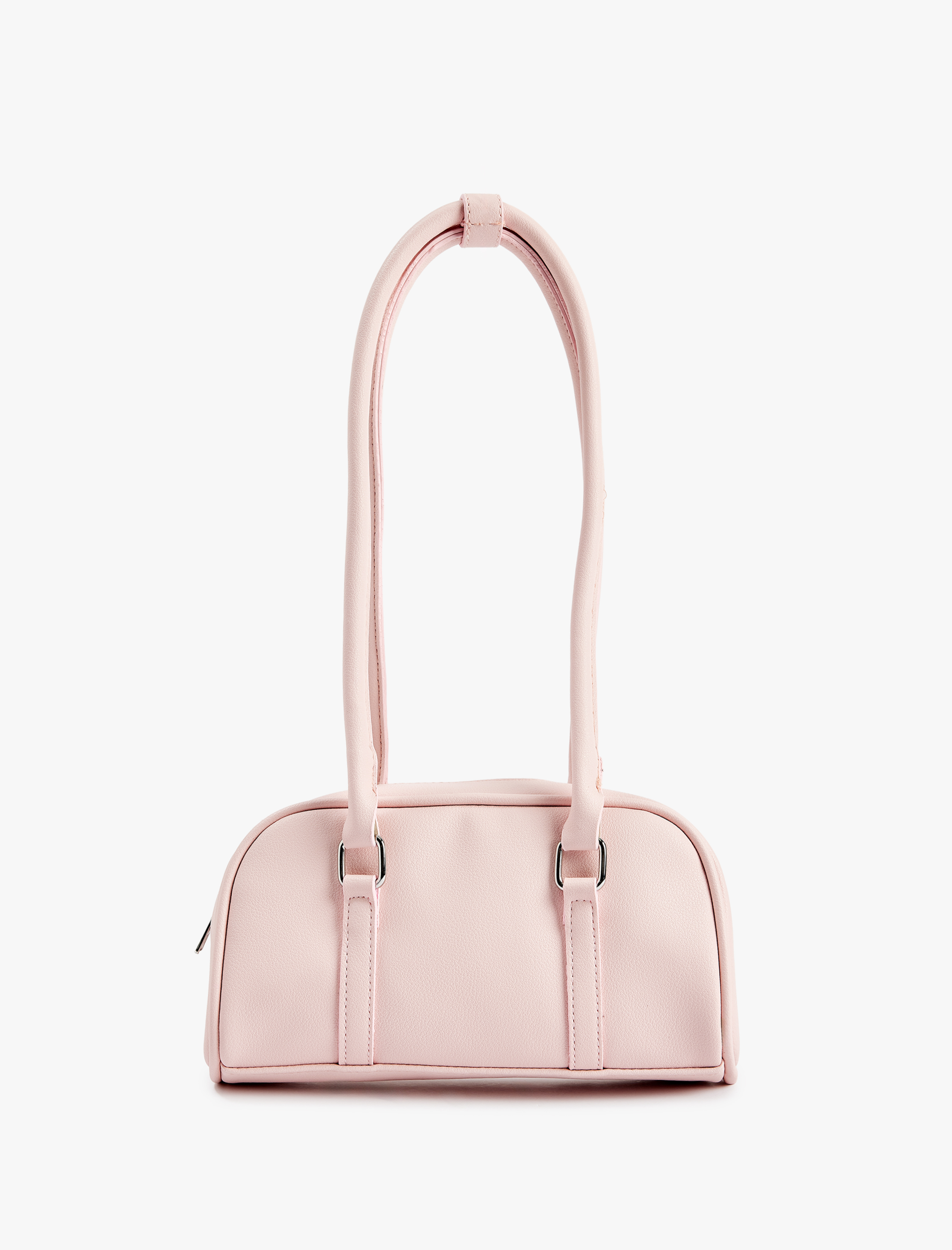  Kadın Suni Deri Fermuarlı Uzun Saplı Omuz Çantası