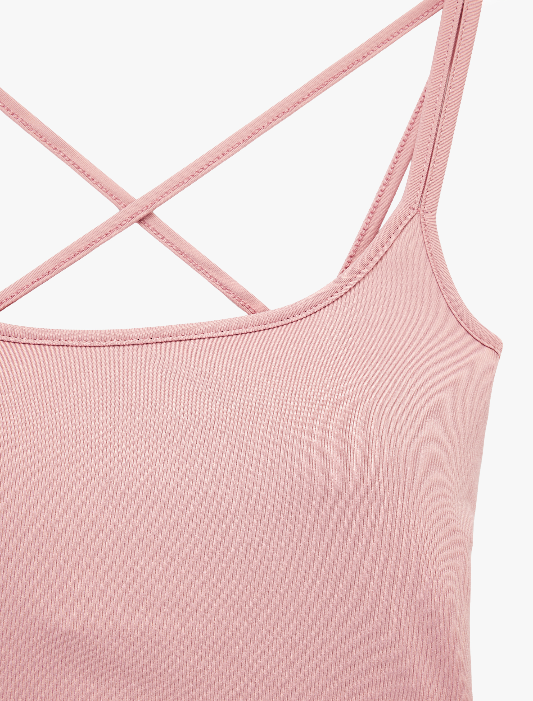   Çapraz Sırt Askılı Kolsuz Slim Fit Sporcu Sütyeni