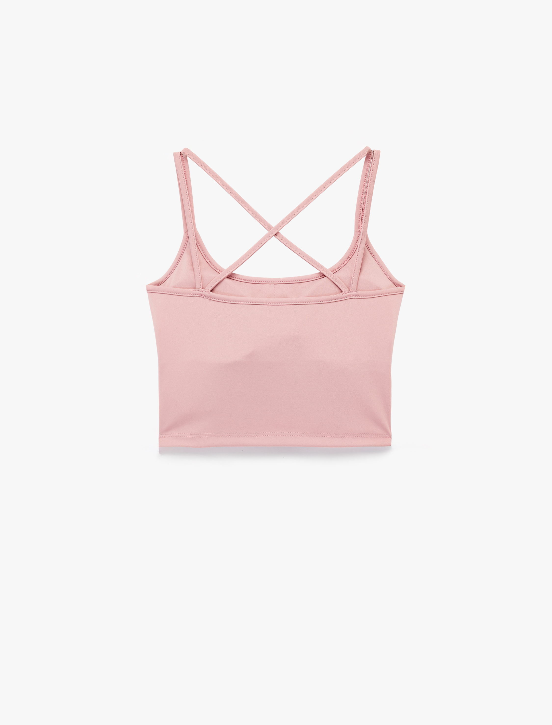   Çapraz Sırt Askılı Kolsuz Slim Fit Sporcu Sütyeni