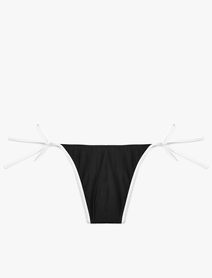  Mat Kumaş Normal Bel İpli Bikini Altı
