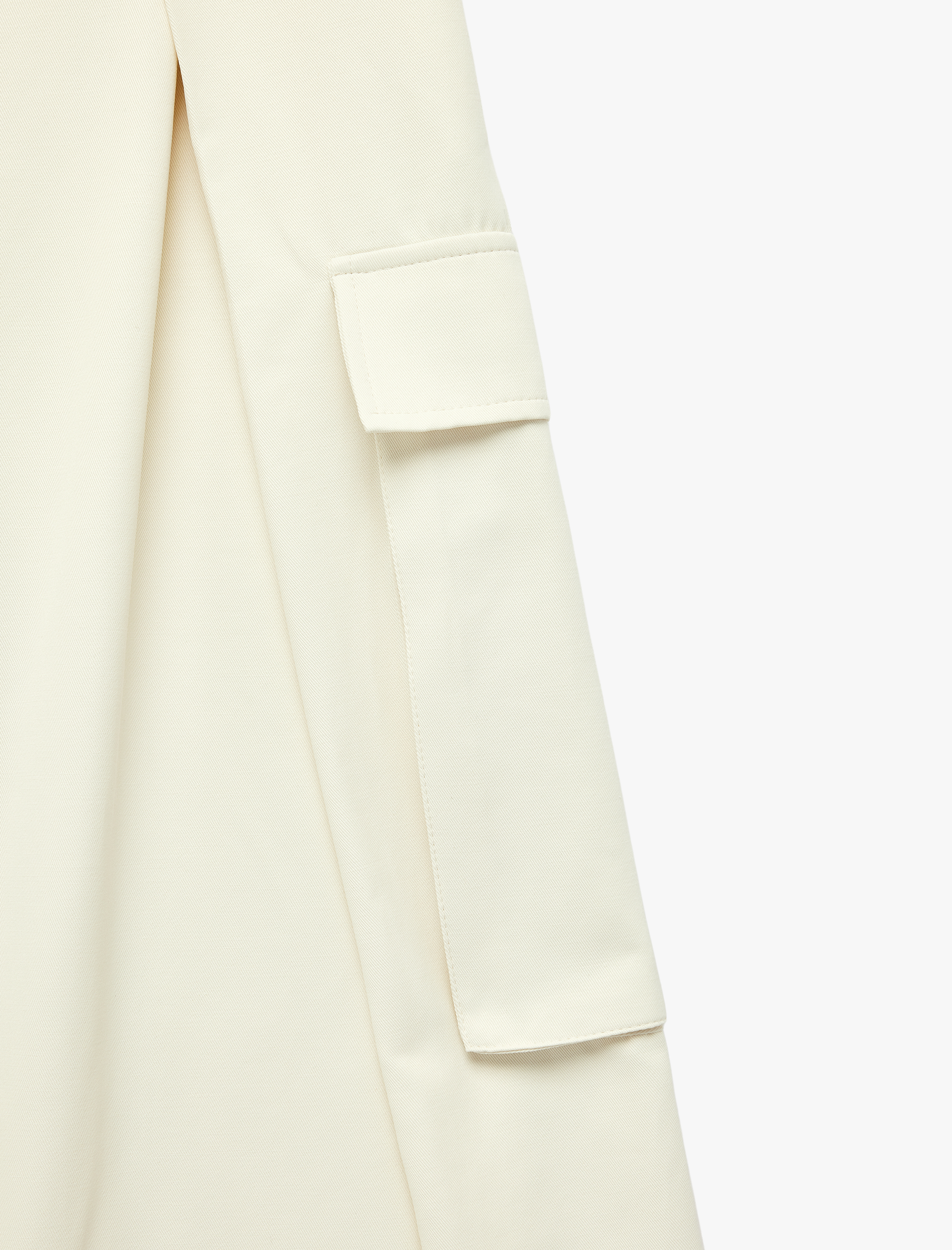   Kemer Detaylı Yüksek Bel Kargo Cepli Bol Pantolon