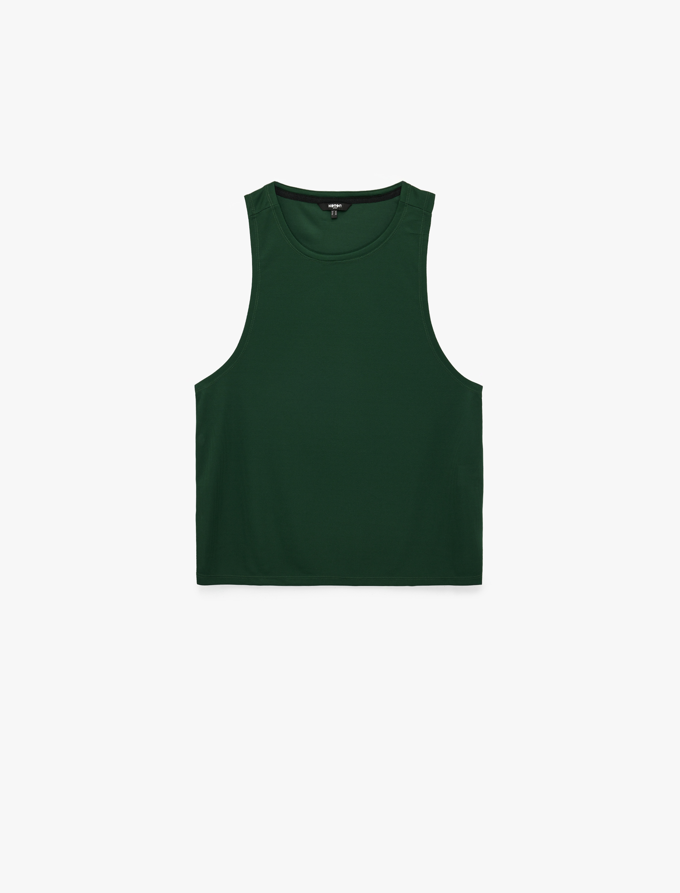   Rahat Kalıp Kolsuz Bisiklet Yaka Basic Spor Atlet