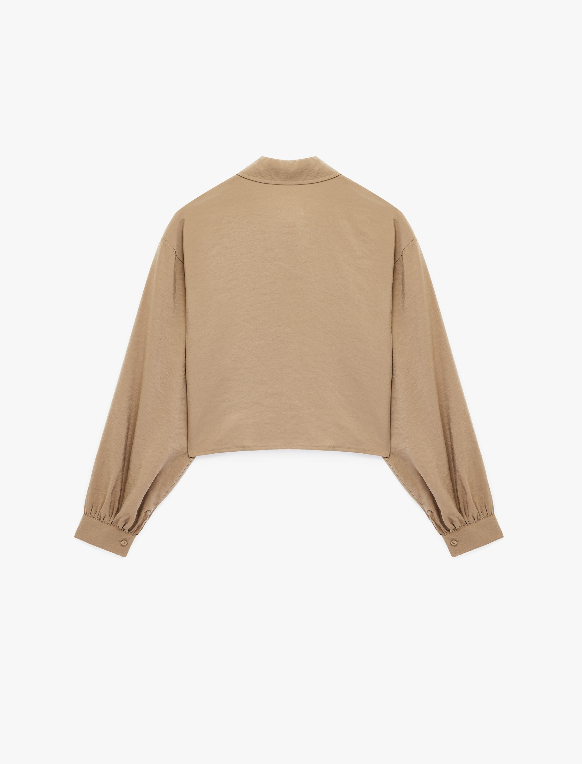   Modal Kumaş Kargo Cepli Uzun Kollu Gömlek