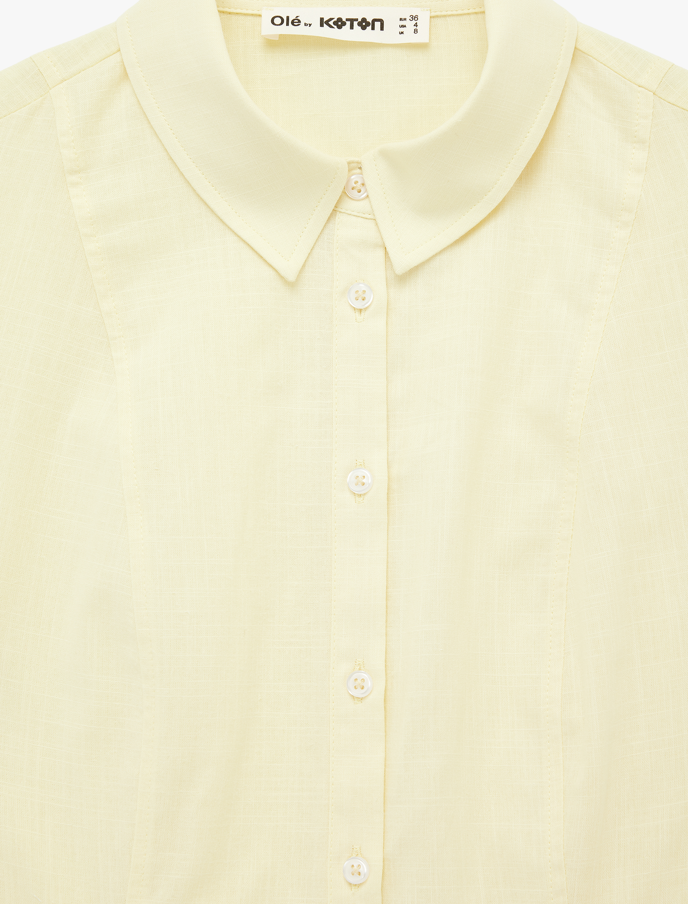   Slim Fit Kısa Kollu Klasik Yaka Düğmeli Pamuklu Gömlek