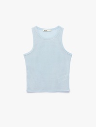 Slim Fit Kolsuz Bisiklet Yaka Atlet