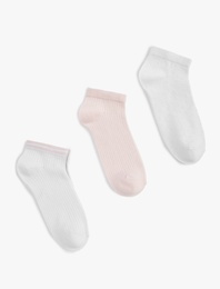 3'lü Basic Pamuklu Patik Çorap Seti