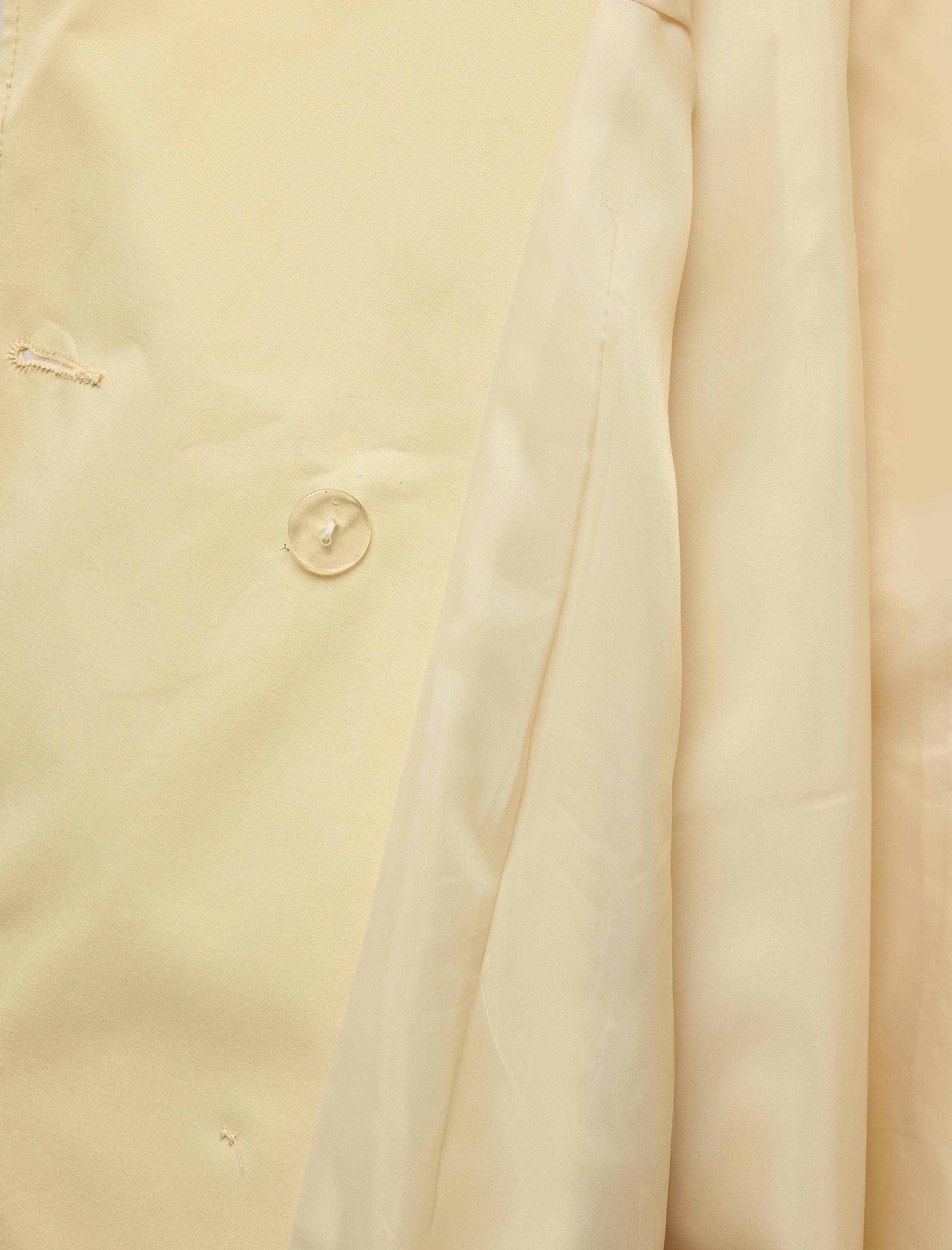   Pamuklu Uzun Kollu Kruvaze Kemerli Oversize Trençkot