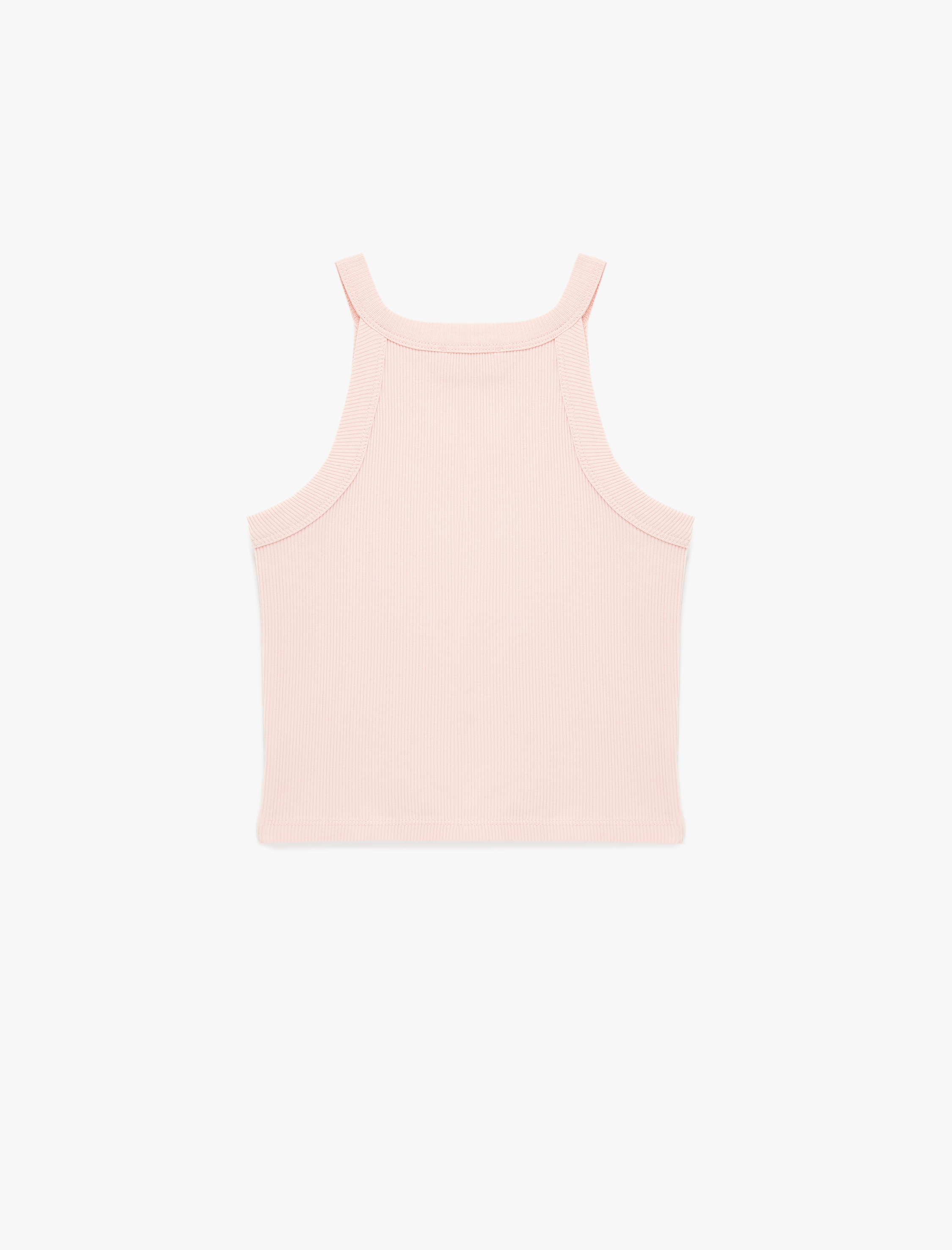  Kız Çocuk Ribanalı Halter Yaka Pamuklu Atlet