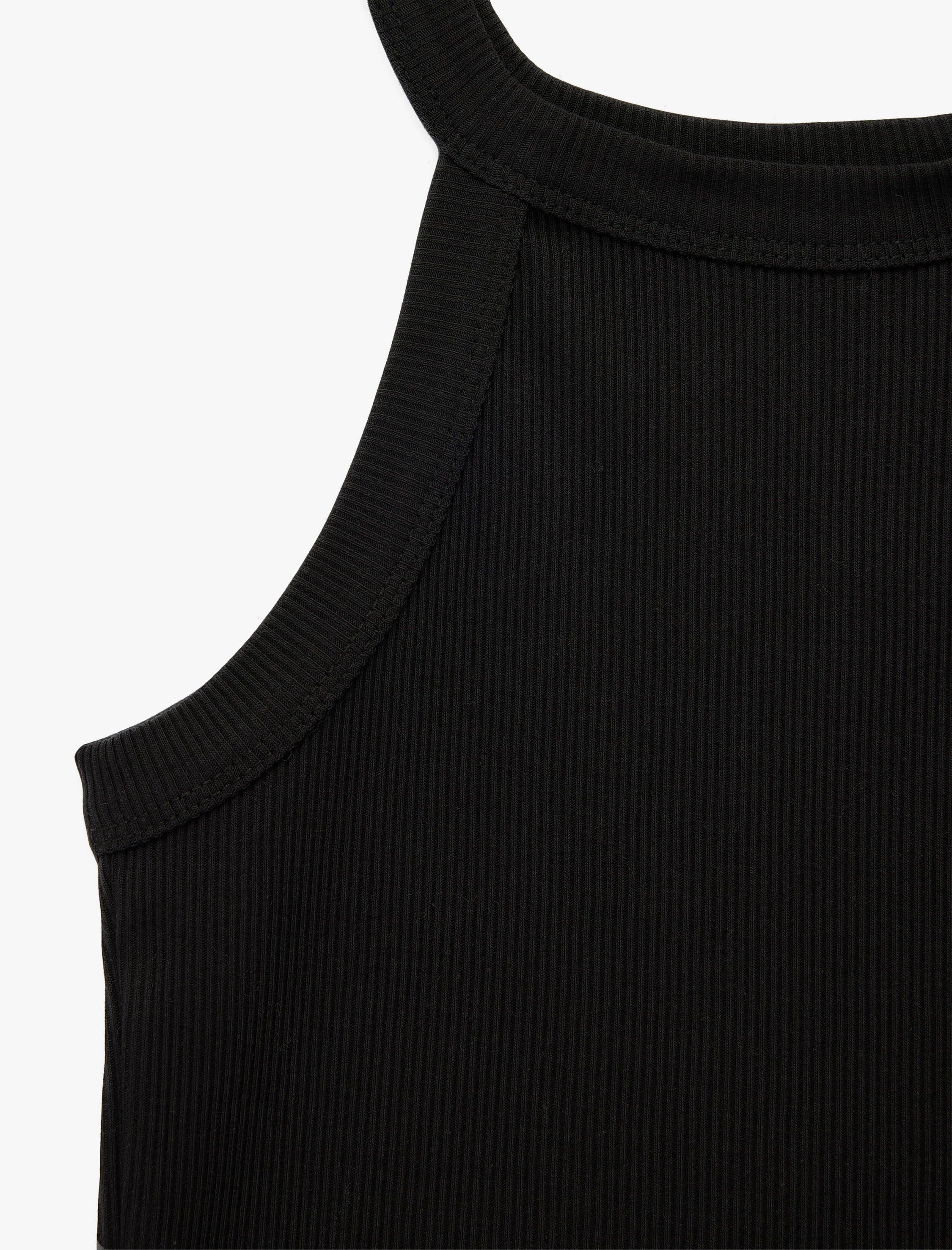  Kız Çocuk Ribanalı Halter Yaka Pamuklu Atlet