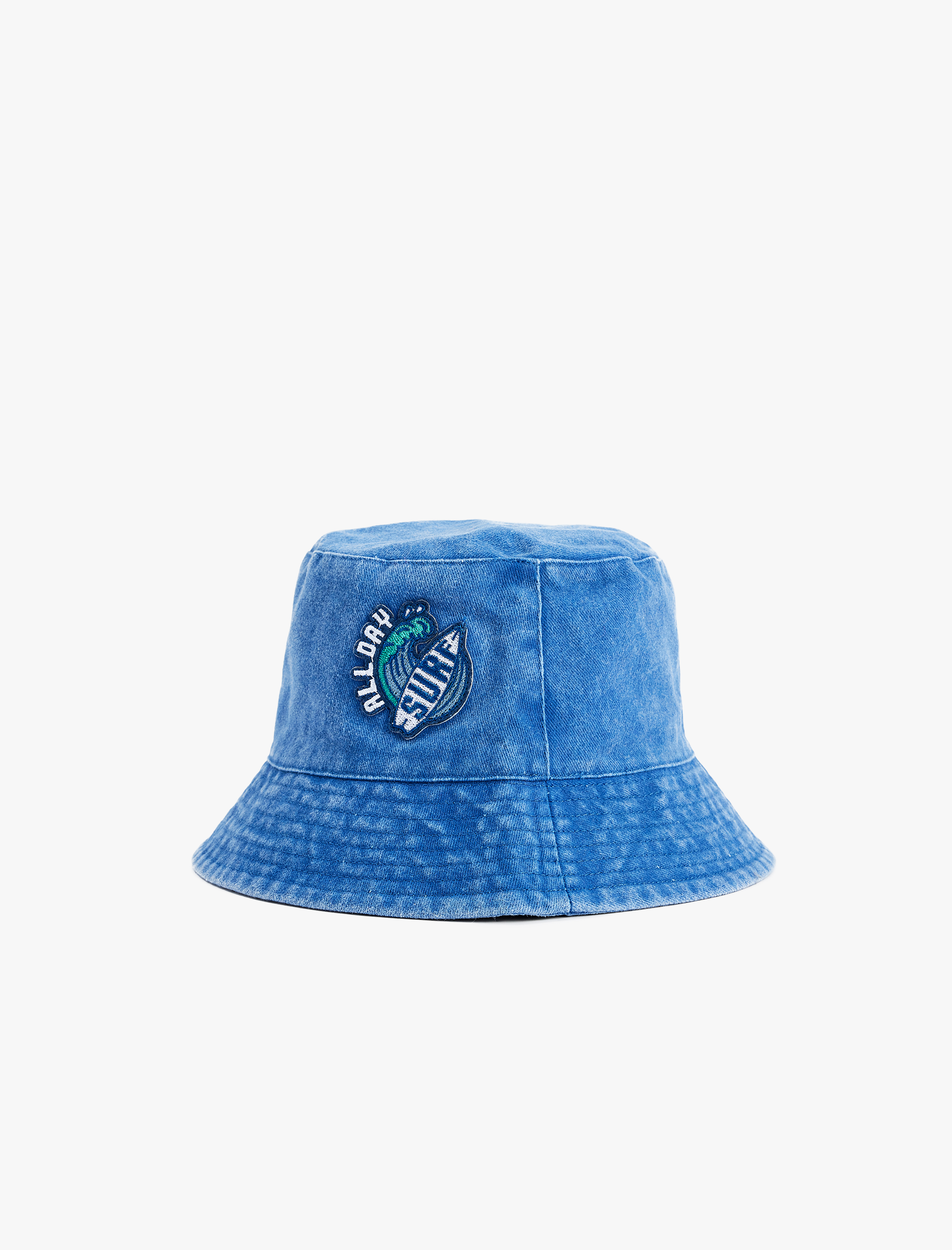  Erkek Çocuk Aplike Detaylı Denim Bucket Şapka