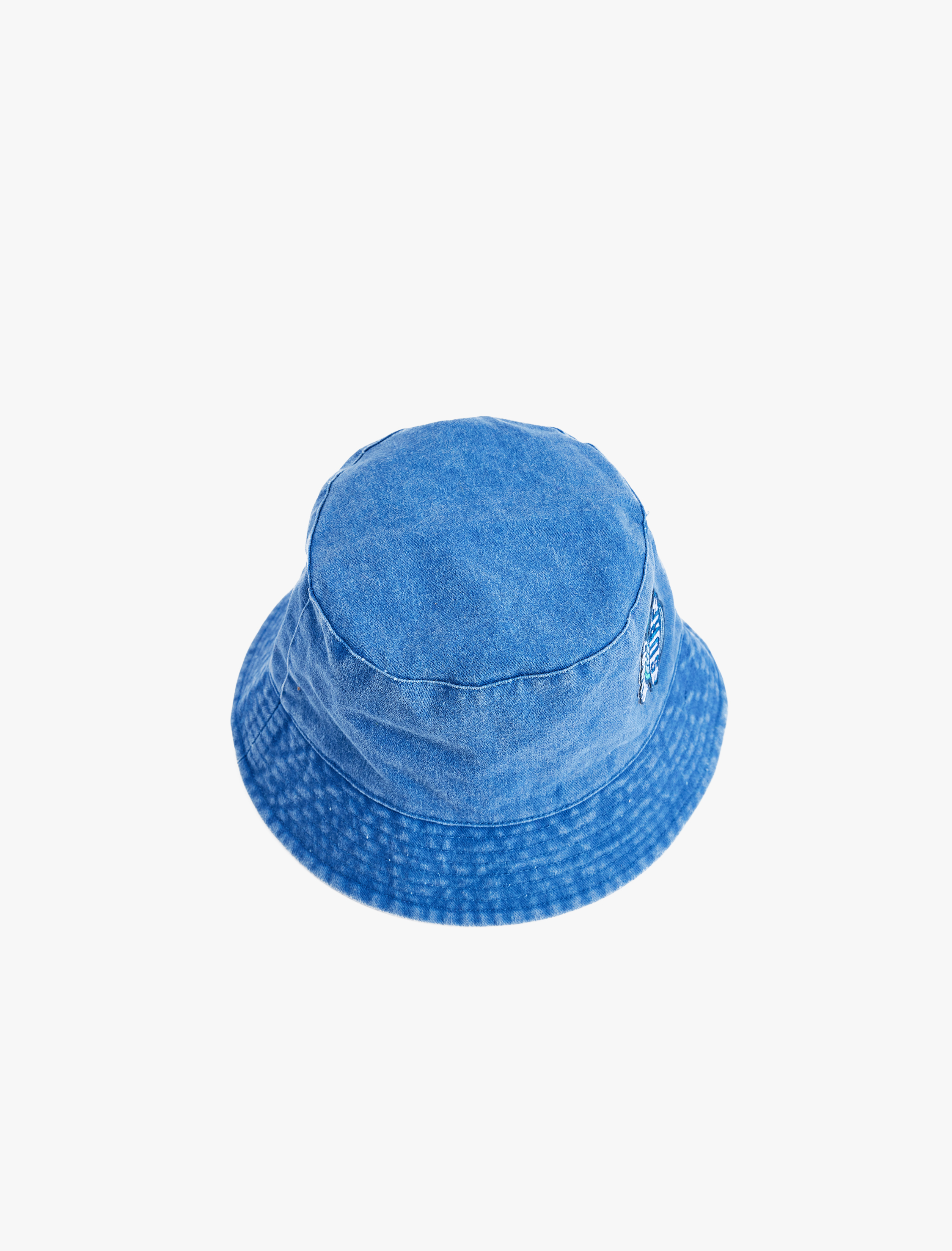  Erkek Çocuk Aplike Detaylı Denim Bucket Şapka