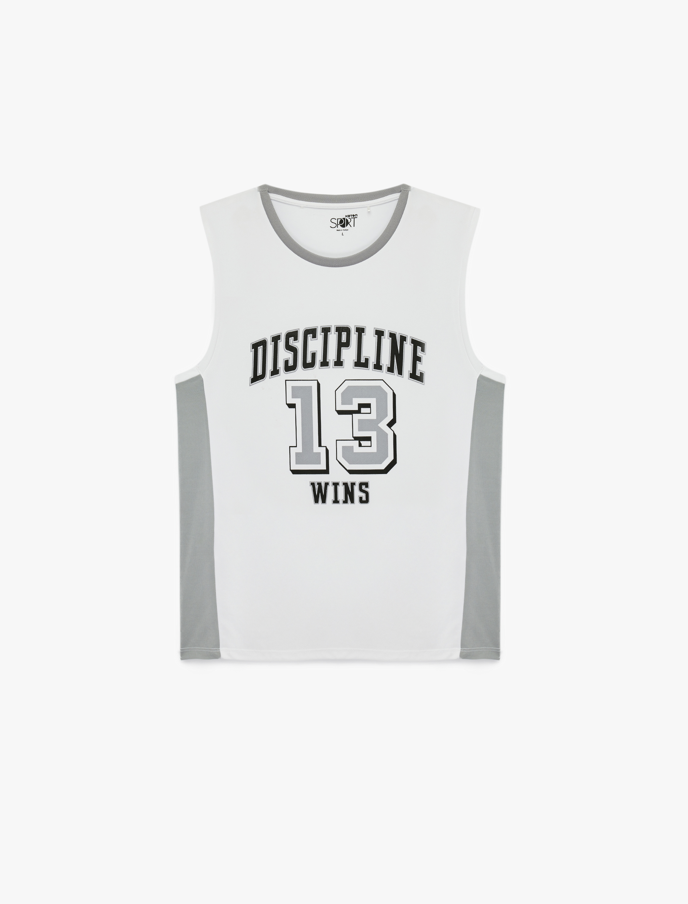   Kolsuz Bisiklet Yaka Baskılı Spor Atlet