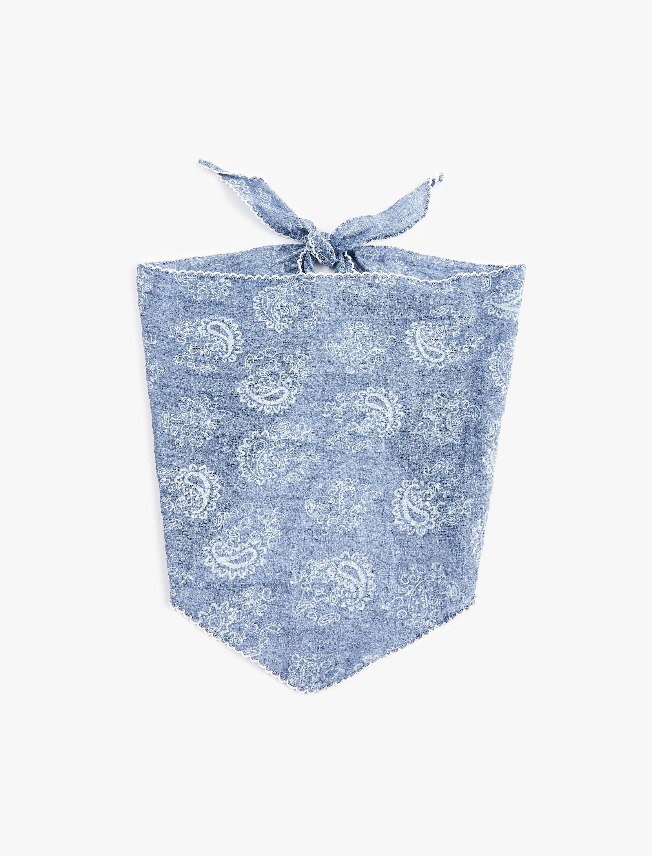  Kadın Desenli Üçgen Bandana