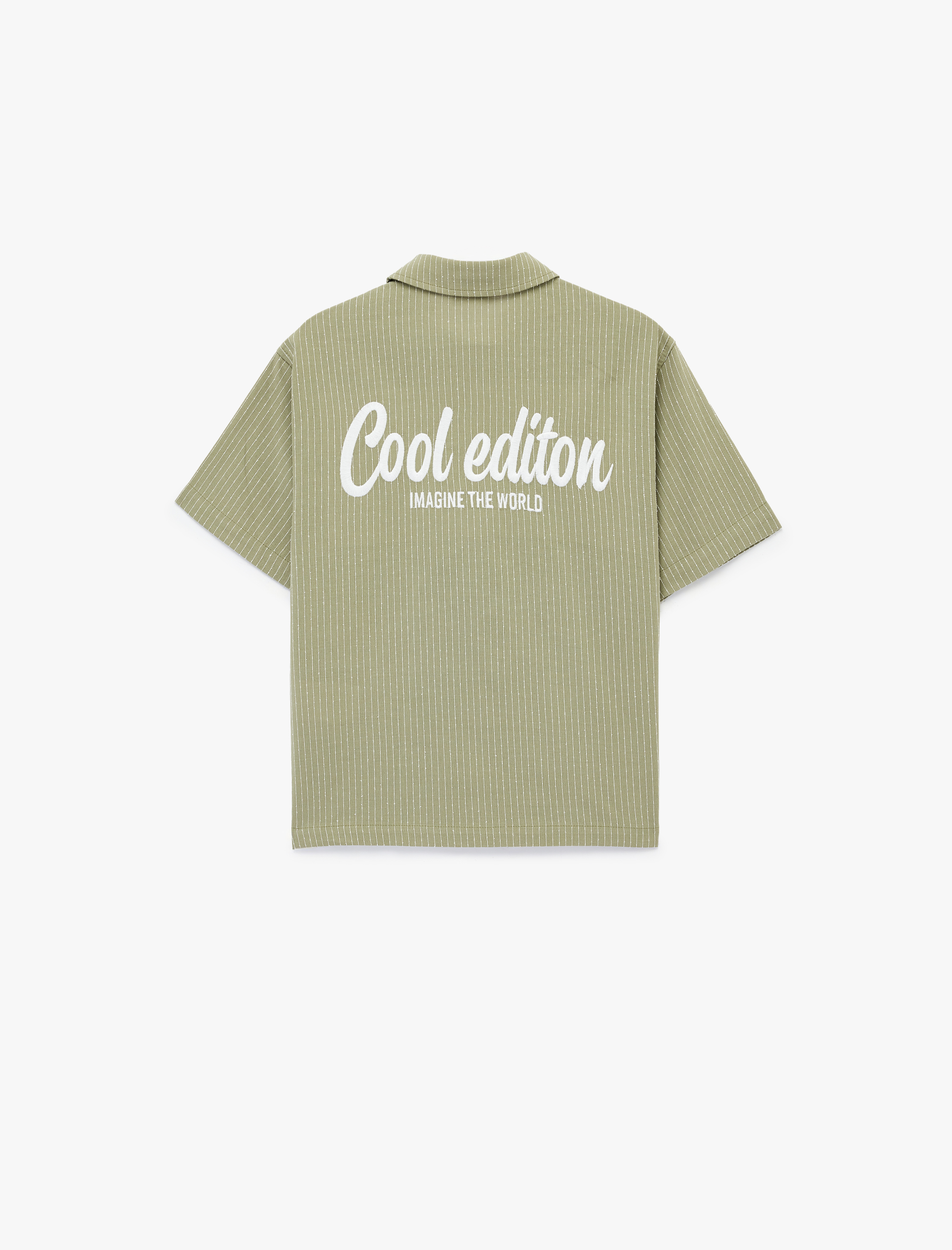  Erkek Çocuk Pamuklu Düğmeli Oversize Kısa Kollu Gömlek